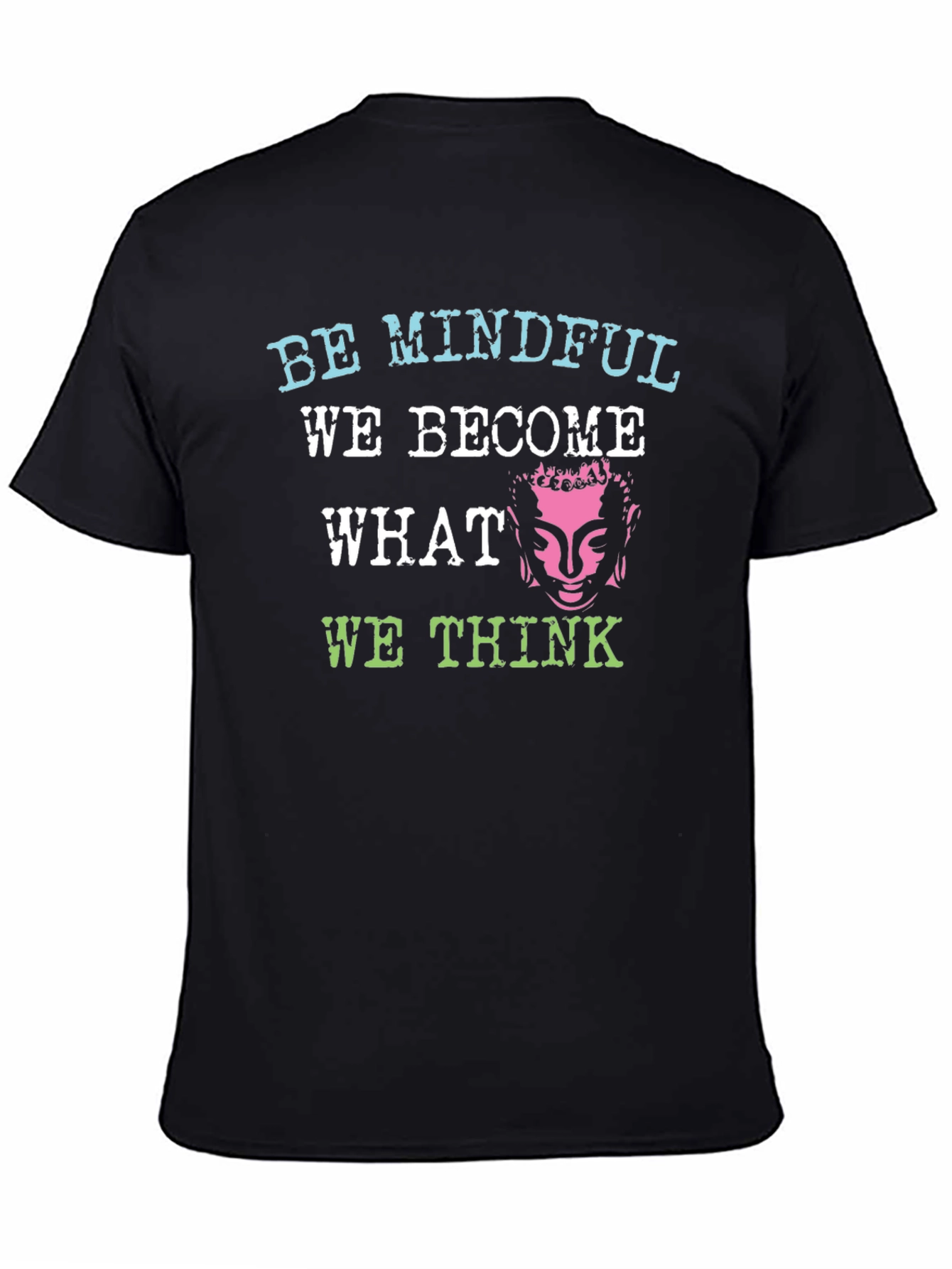 Mindful Buddha Graphic T-Shirt - Black