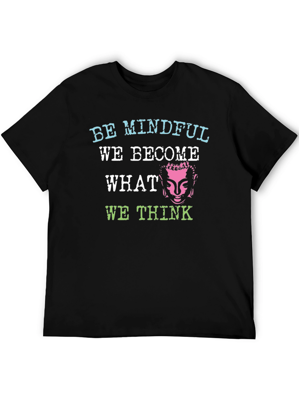 Mindful Buddha Graphic T-Shirt - Black