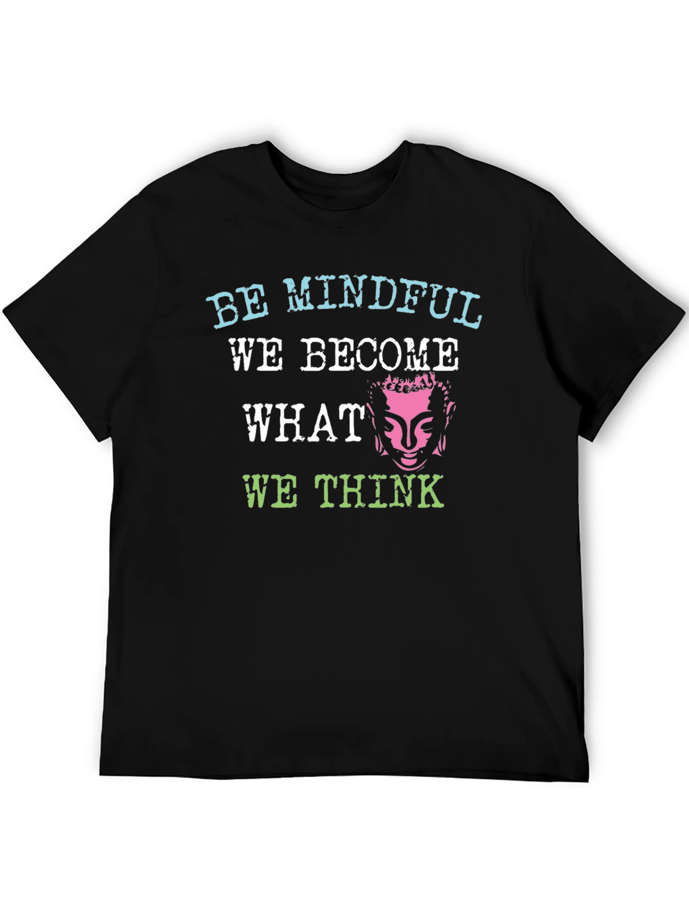 Mindful Buddha Graphic T-Shirt - Black