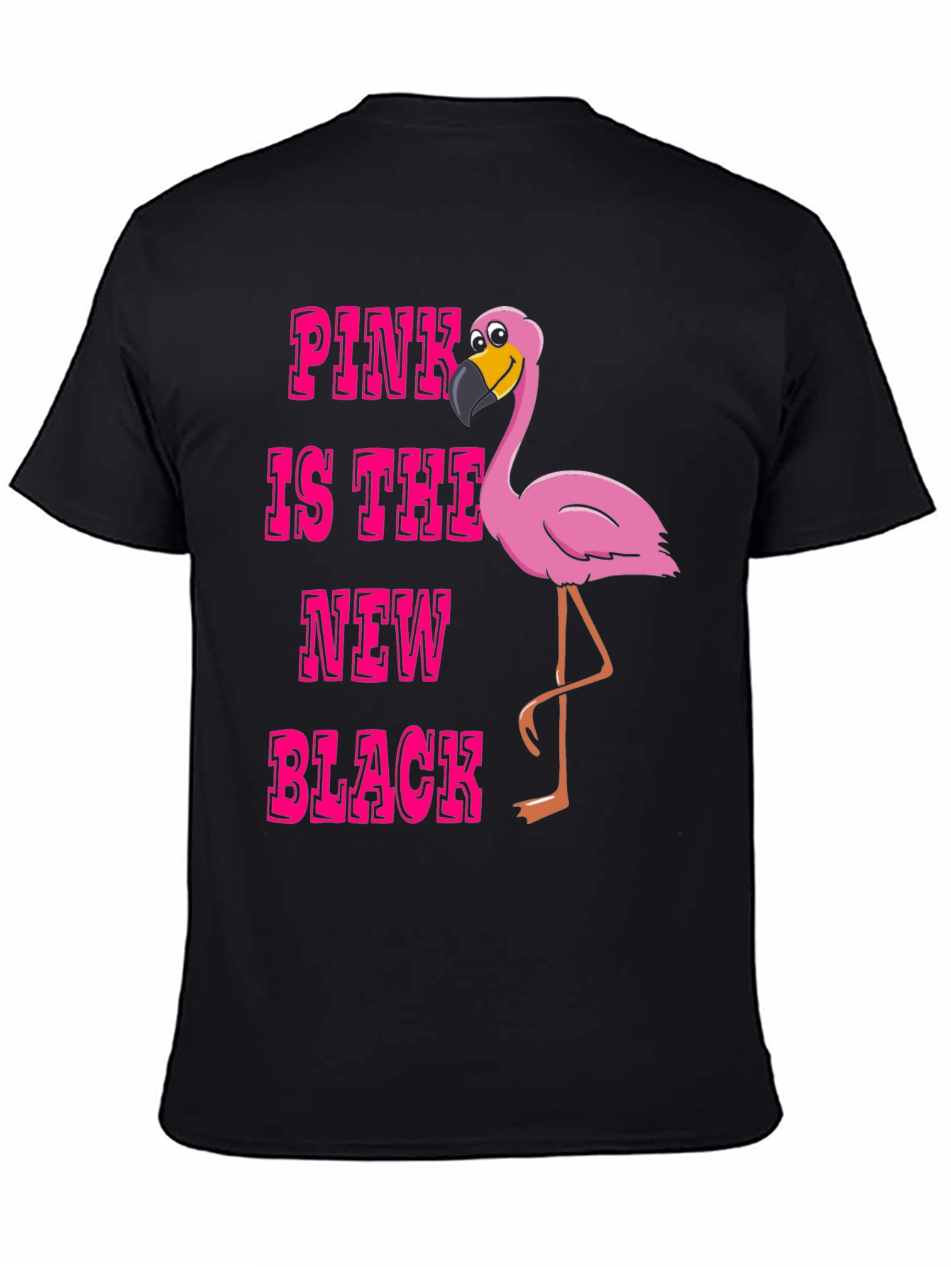 Pink Flamingo T-Shirt - Pink is the New Black Graphic Tee
