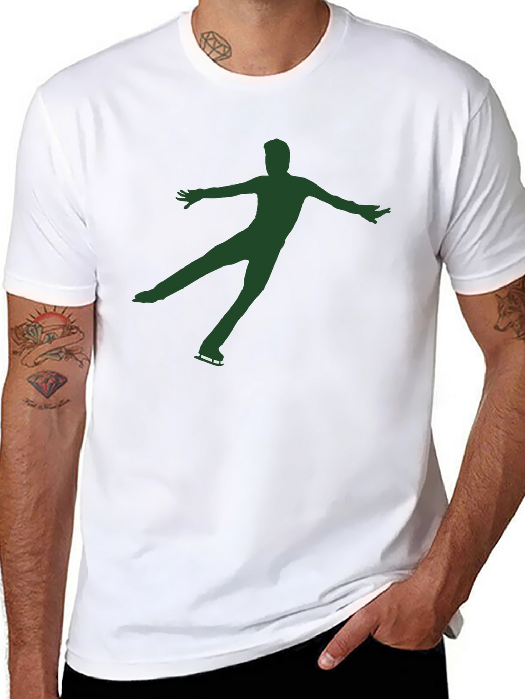 Figure Skater Graphic Tee - Black