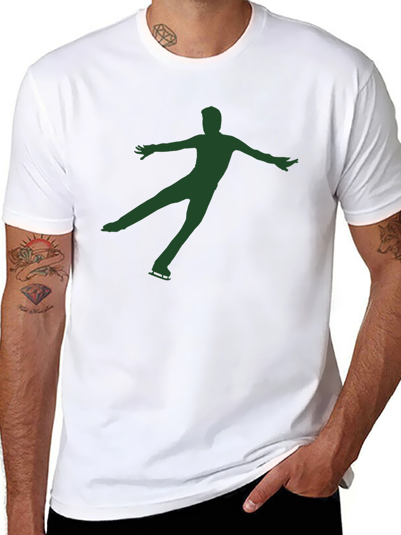 Figure Skater Graphic Tee - Black