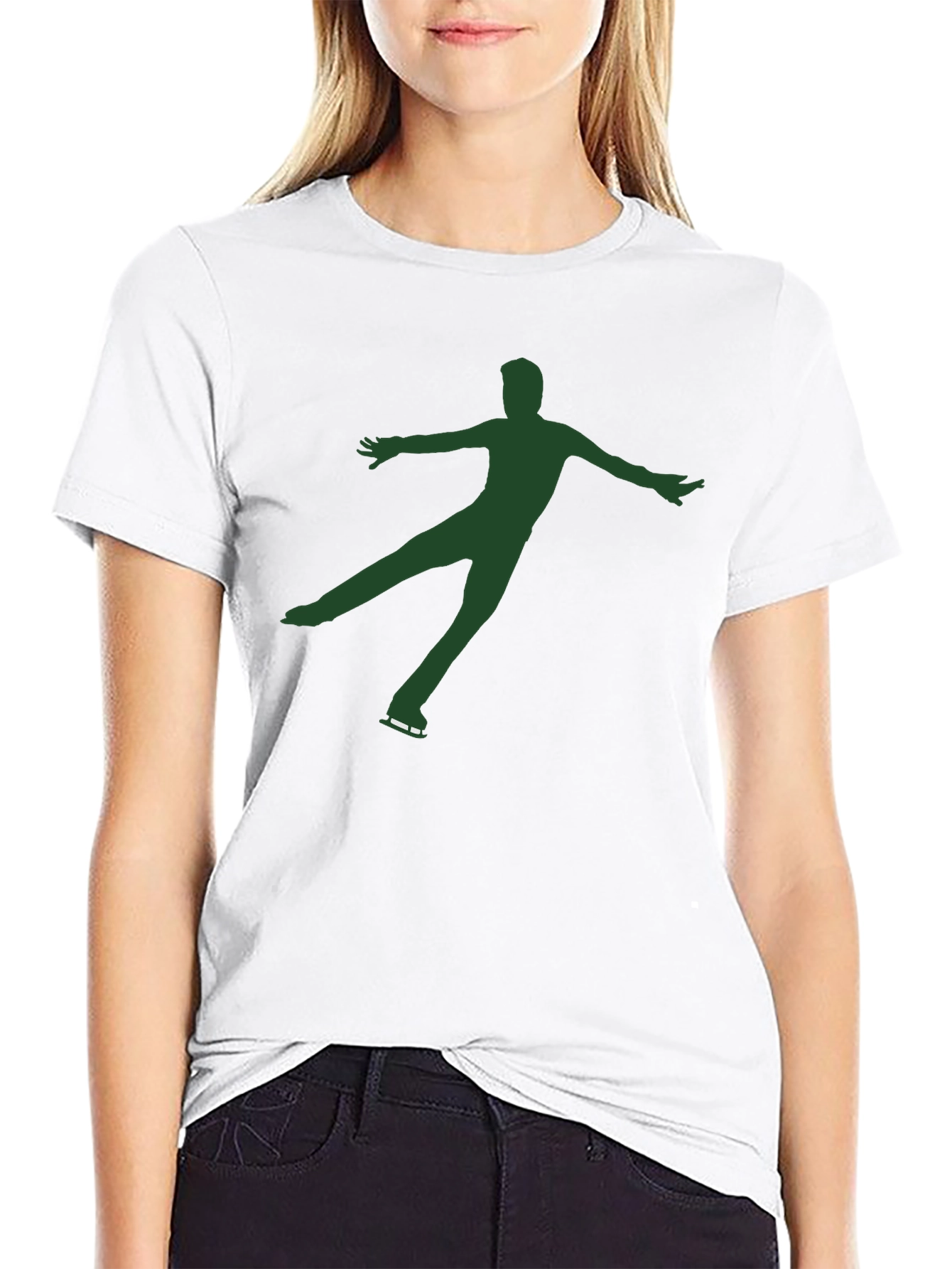Figure Skater Graphic Tee - Black