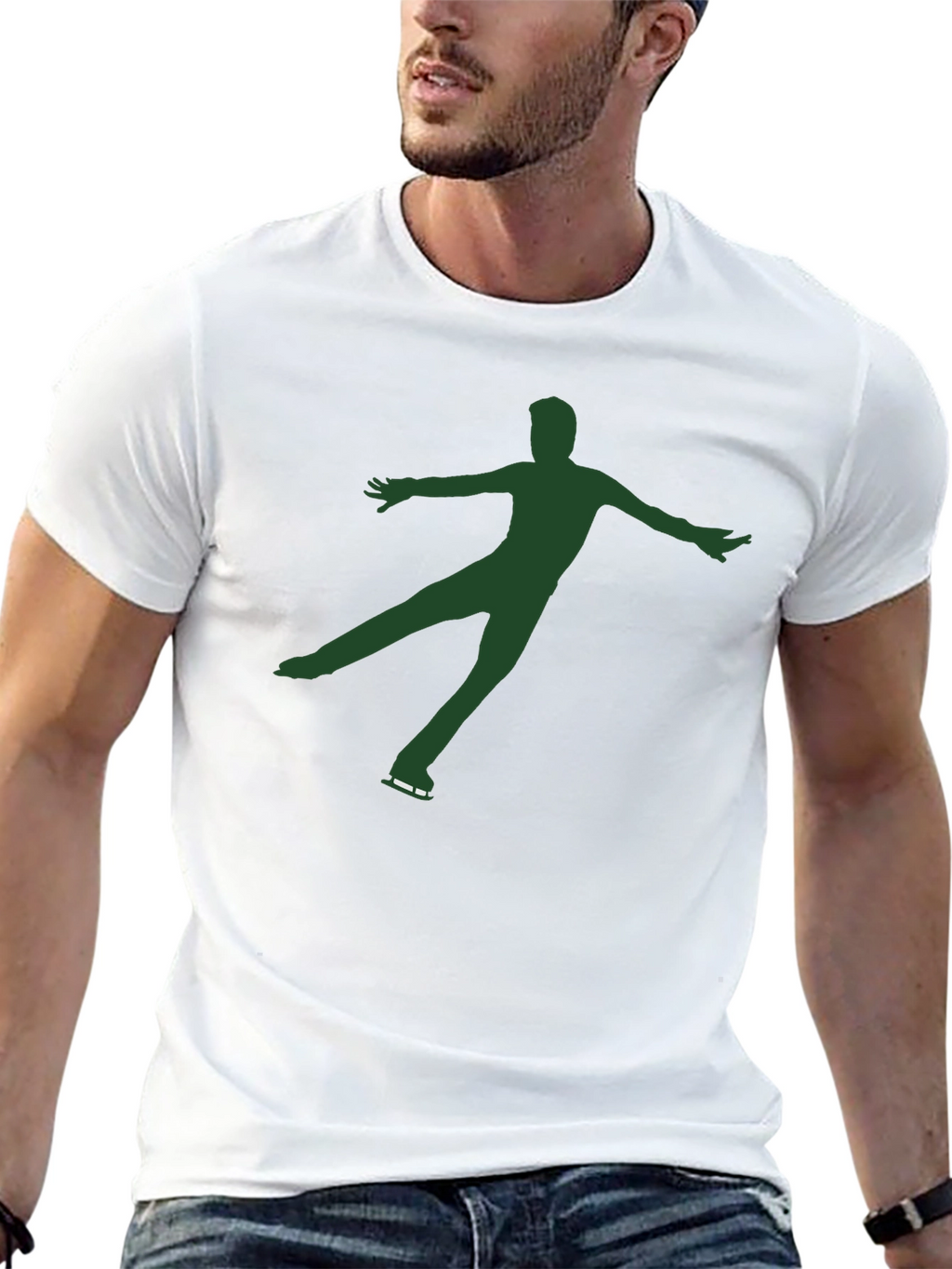Figure Skater Graphic Tee - Black
