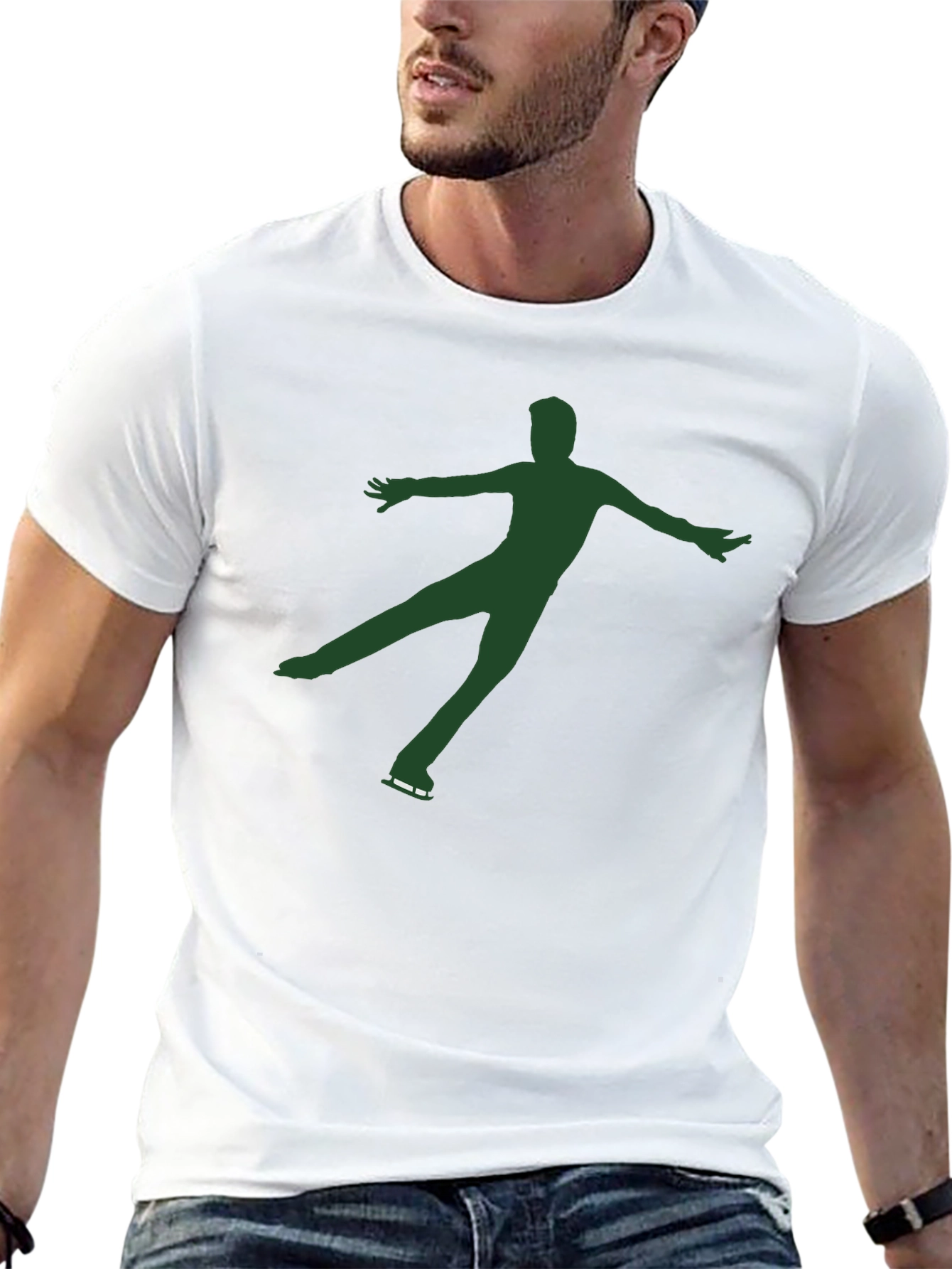 Figure Skater Graphic Tee - Black