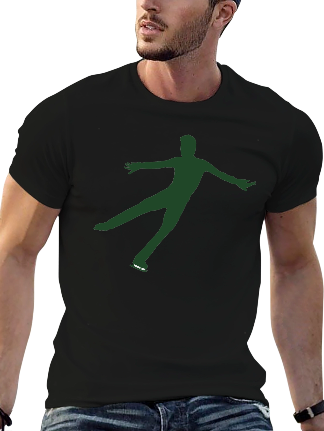 Figure Skater Graphic Tee - Black