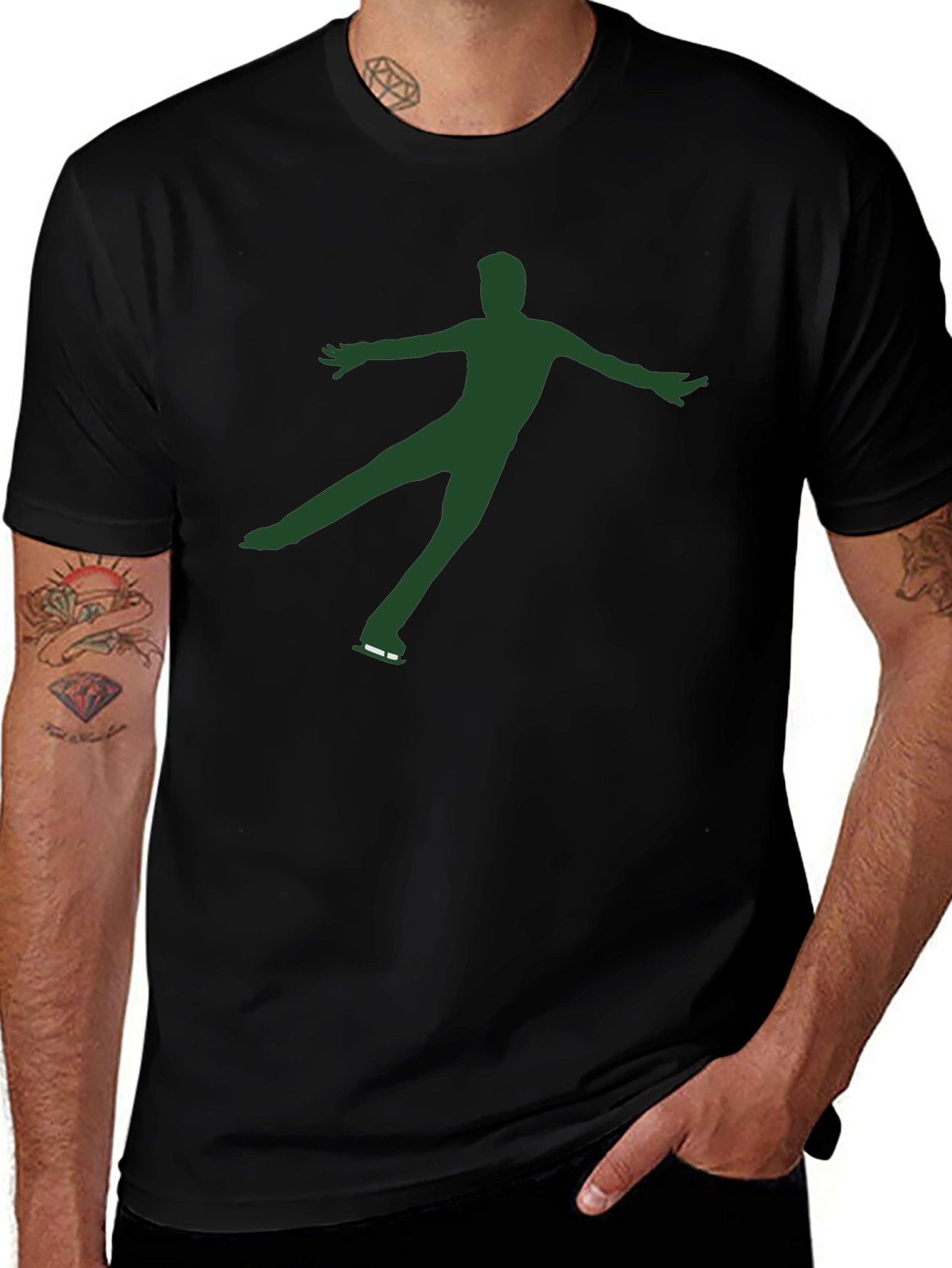 Figure Skater Graphic Tee - Black