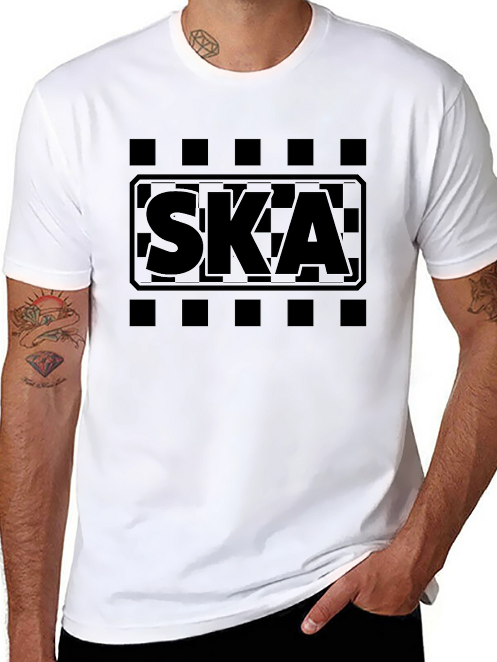 Ska Music T-Shirt - Black Graphic Tee
