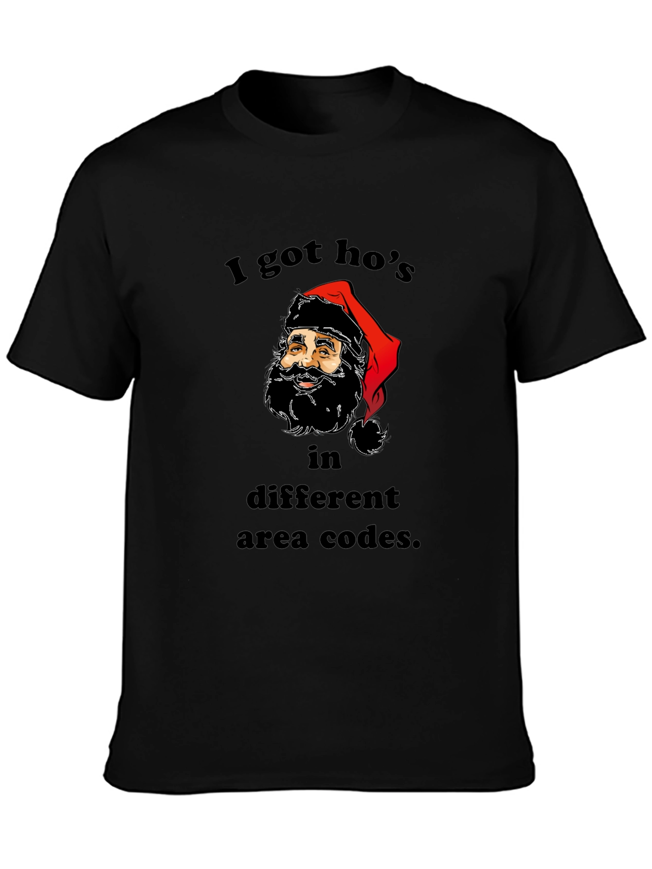 I Got Hos Santa T-Shirt - Funny Christmas Party Tee