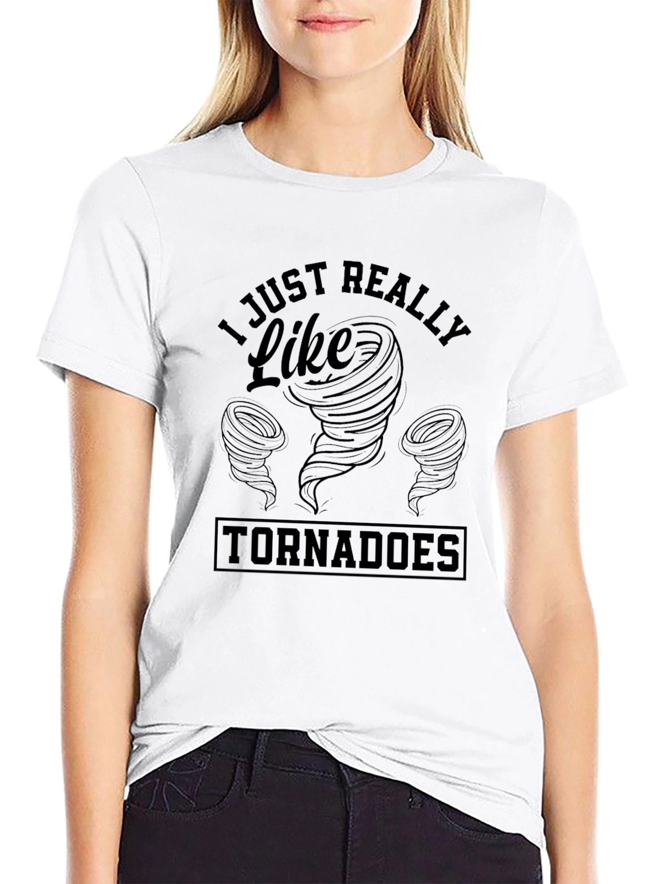 Tornado Enthusiast Black Graphic Tee