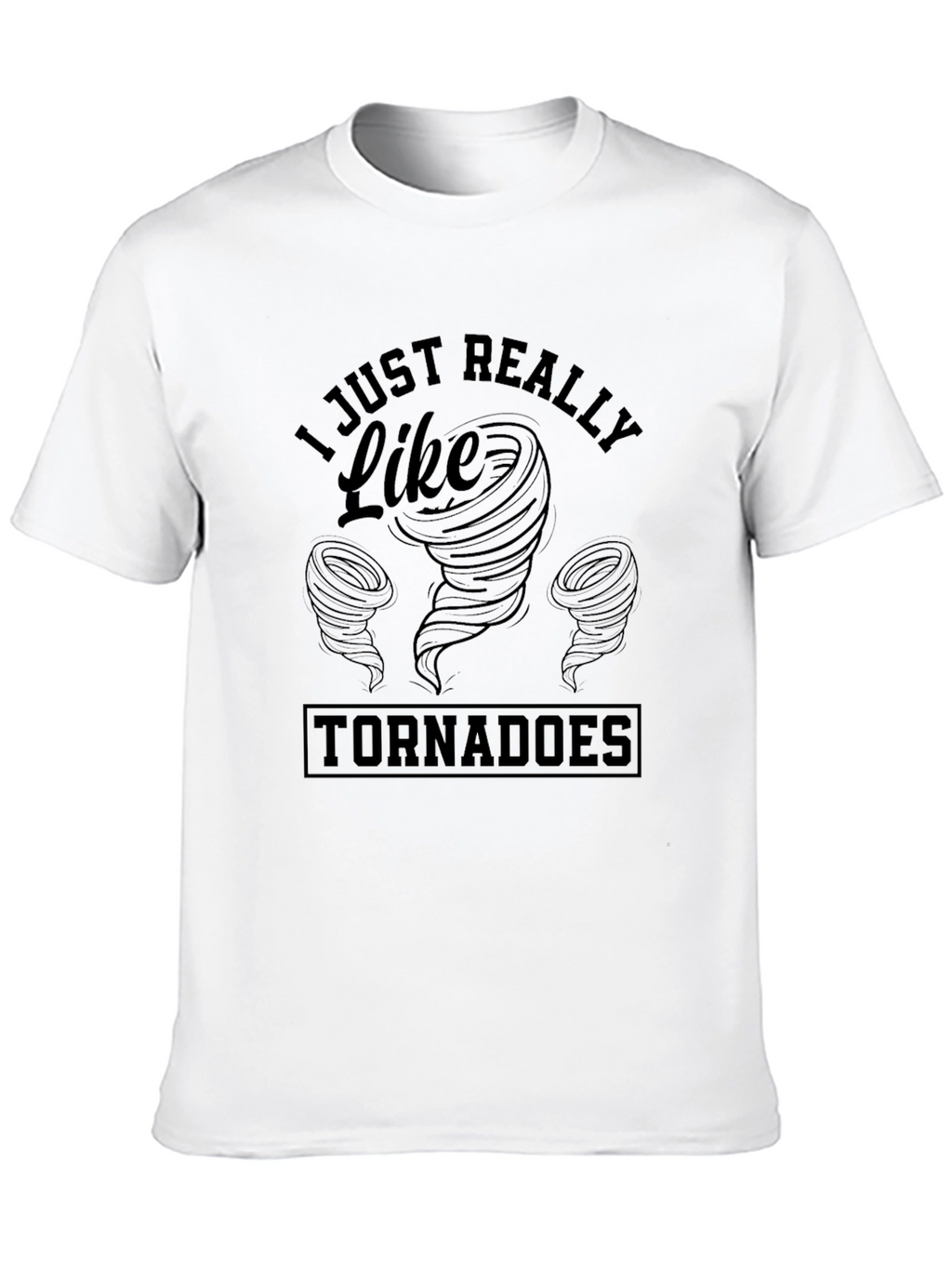 Tornado Enthusiast Black Graphic Tee