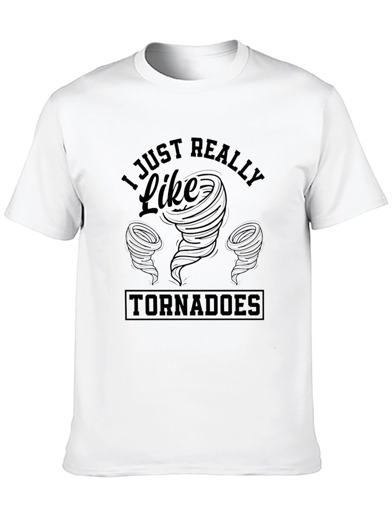 Tornado Enthusiast Black Graphic Tee