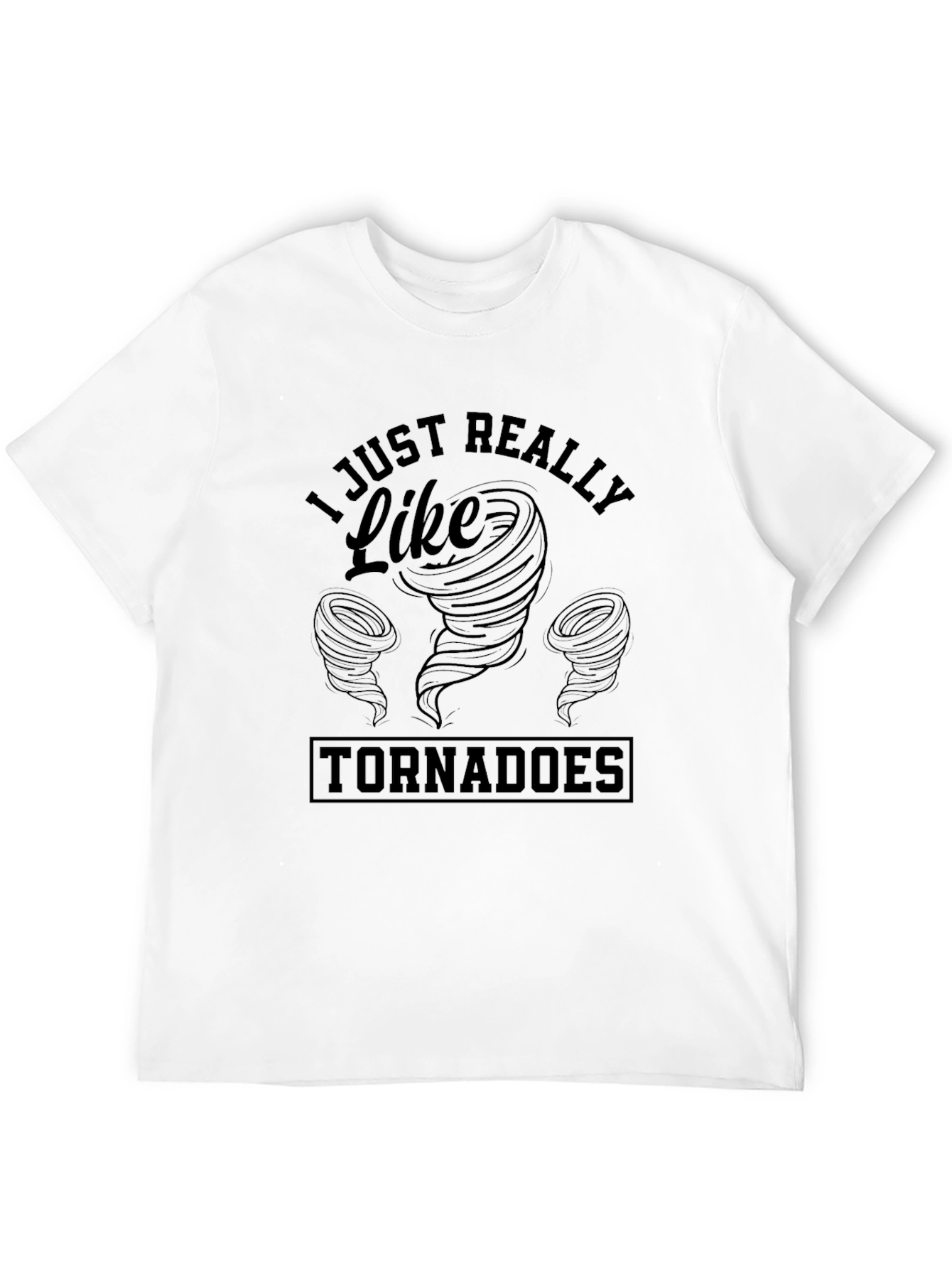 Tornado Enthusiast Black Graphic Tee