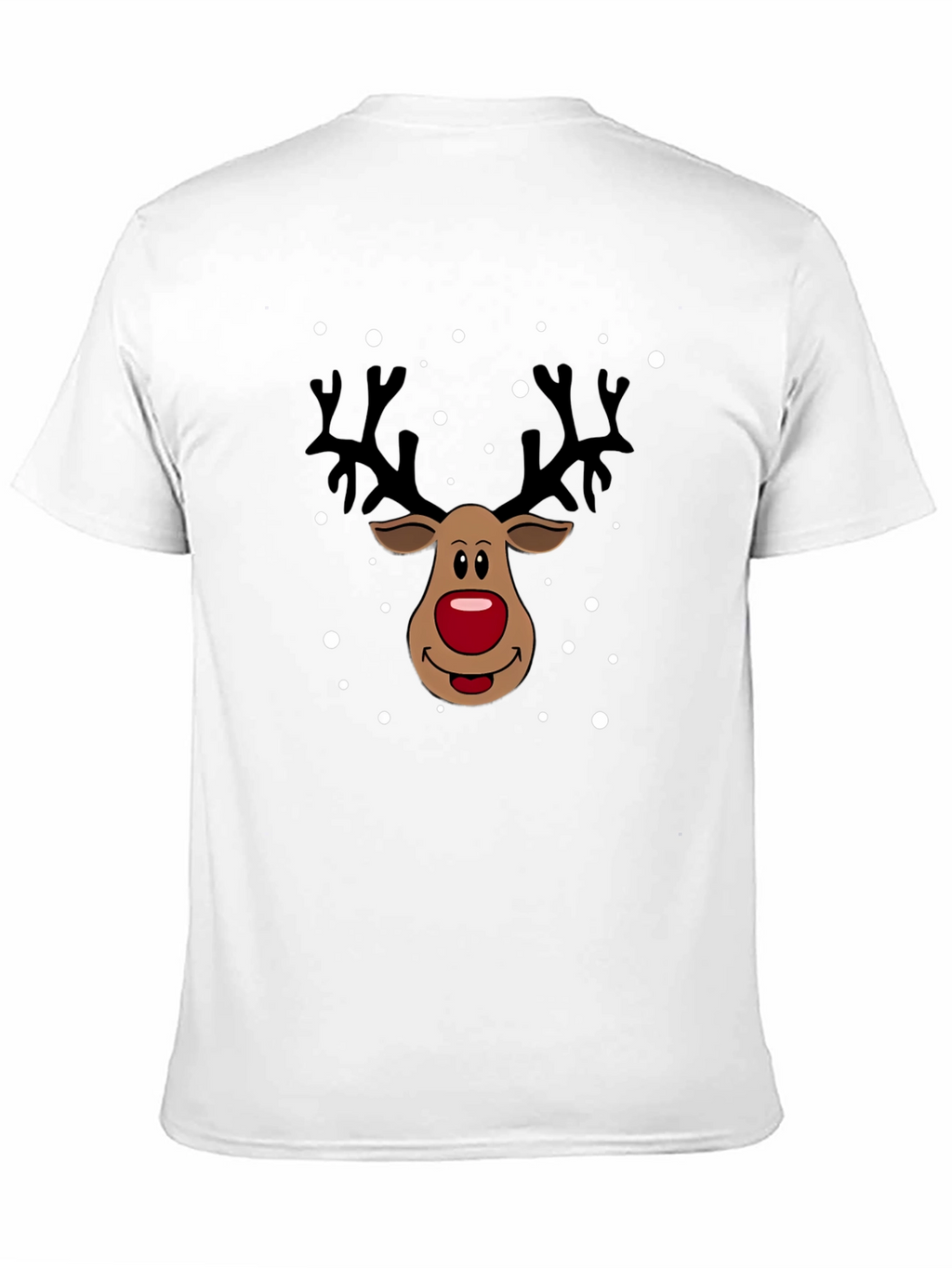 Festive Reindeer Graphic Tee - Holiday Season Style
