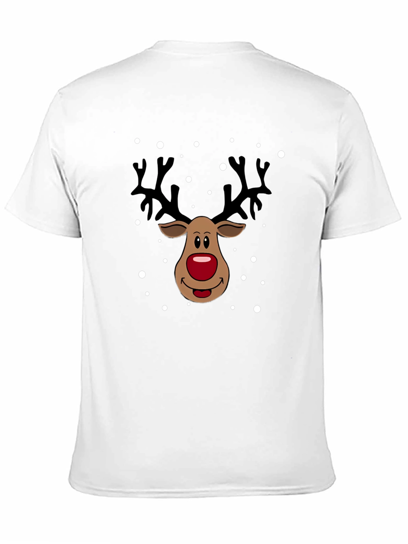 Festive Reindeer Graphic Tee - Holiday Season Style