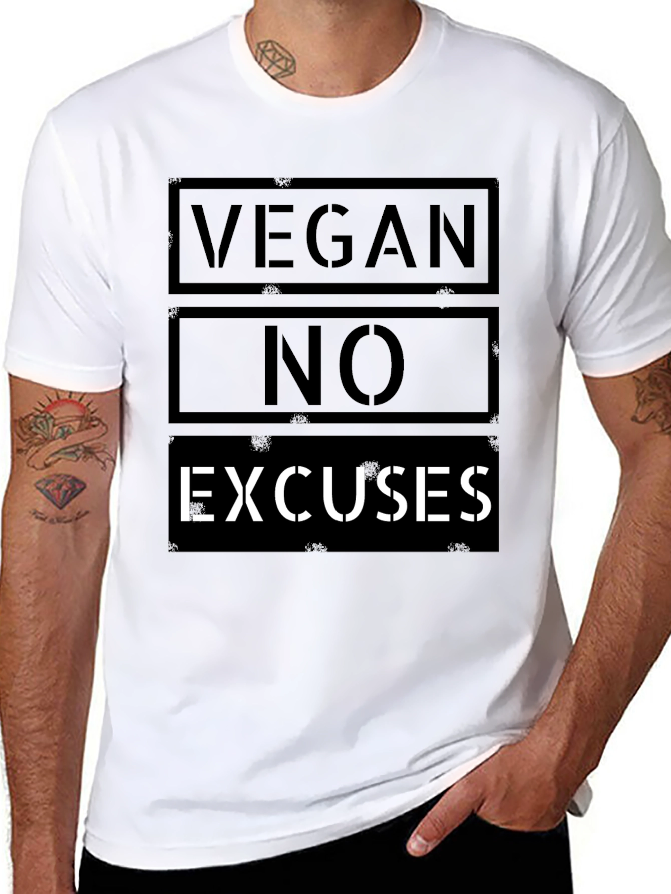 Vegan No Excuses Graphic T-Shirt