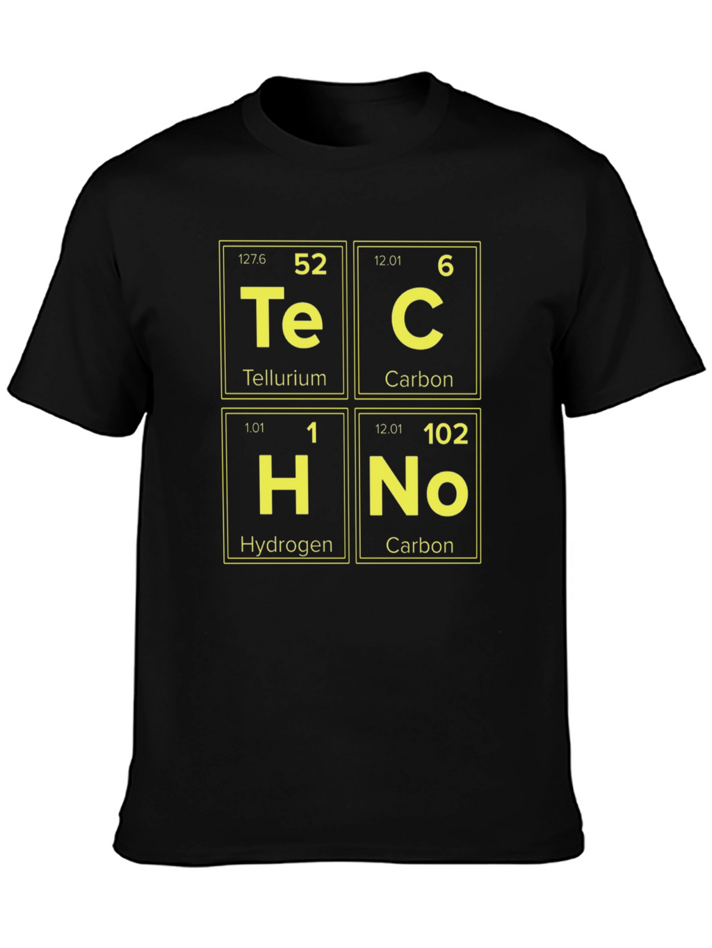 Techno Periodic Elements Graphic Tee