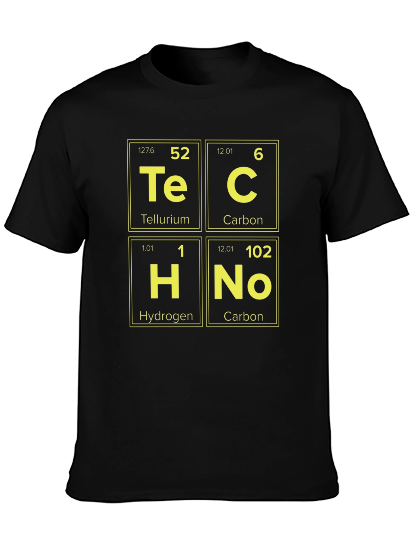 Techno Periodic Elements Graphic Tee