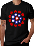 Stars and Hearts Black Graphic Tee