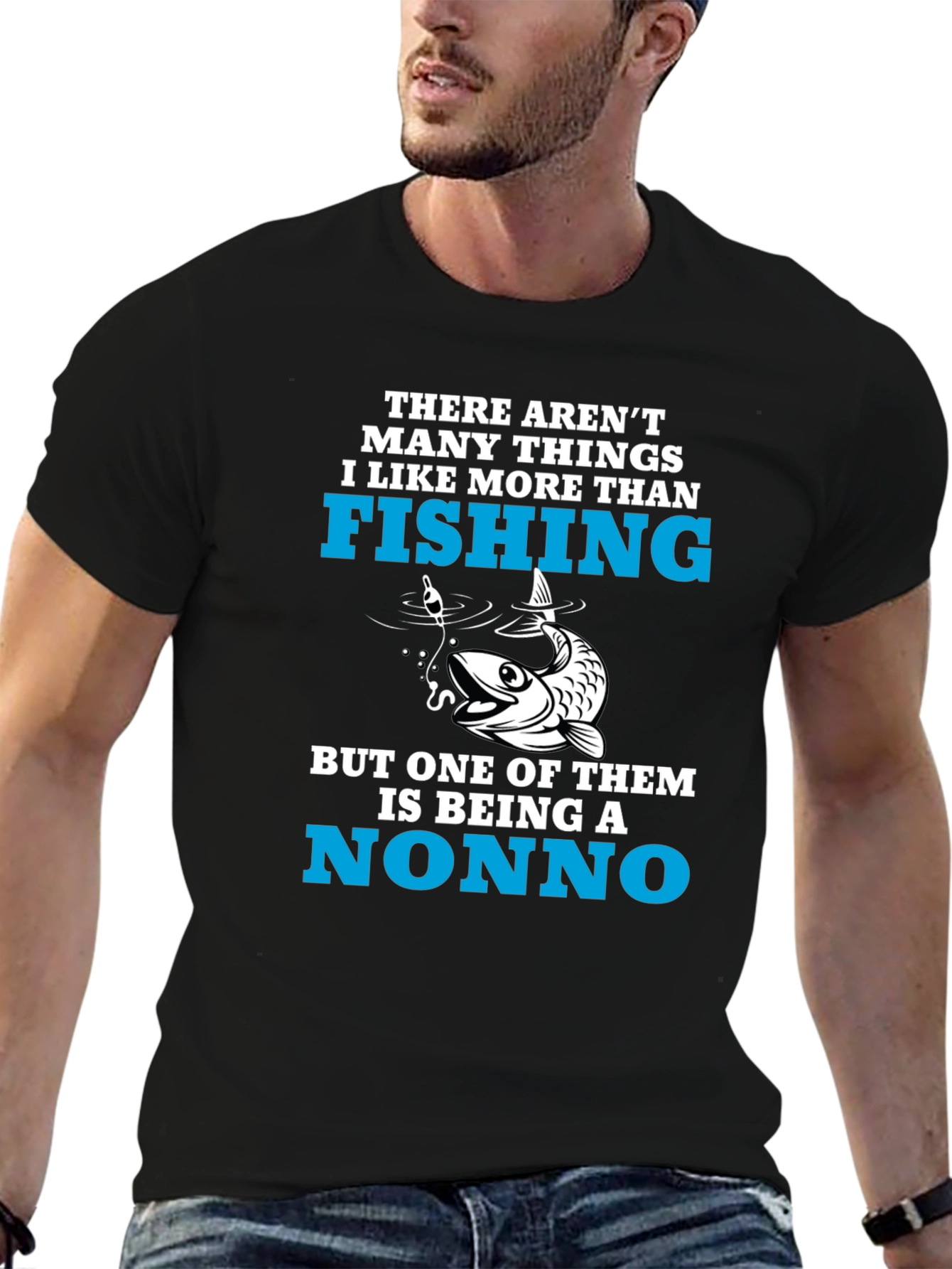 Fishing Nonno T-Shirt - Fisherman Grandpa Tee