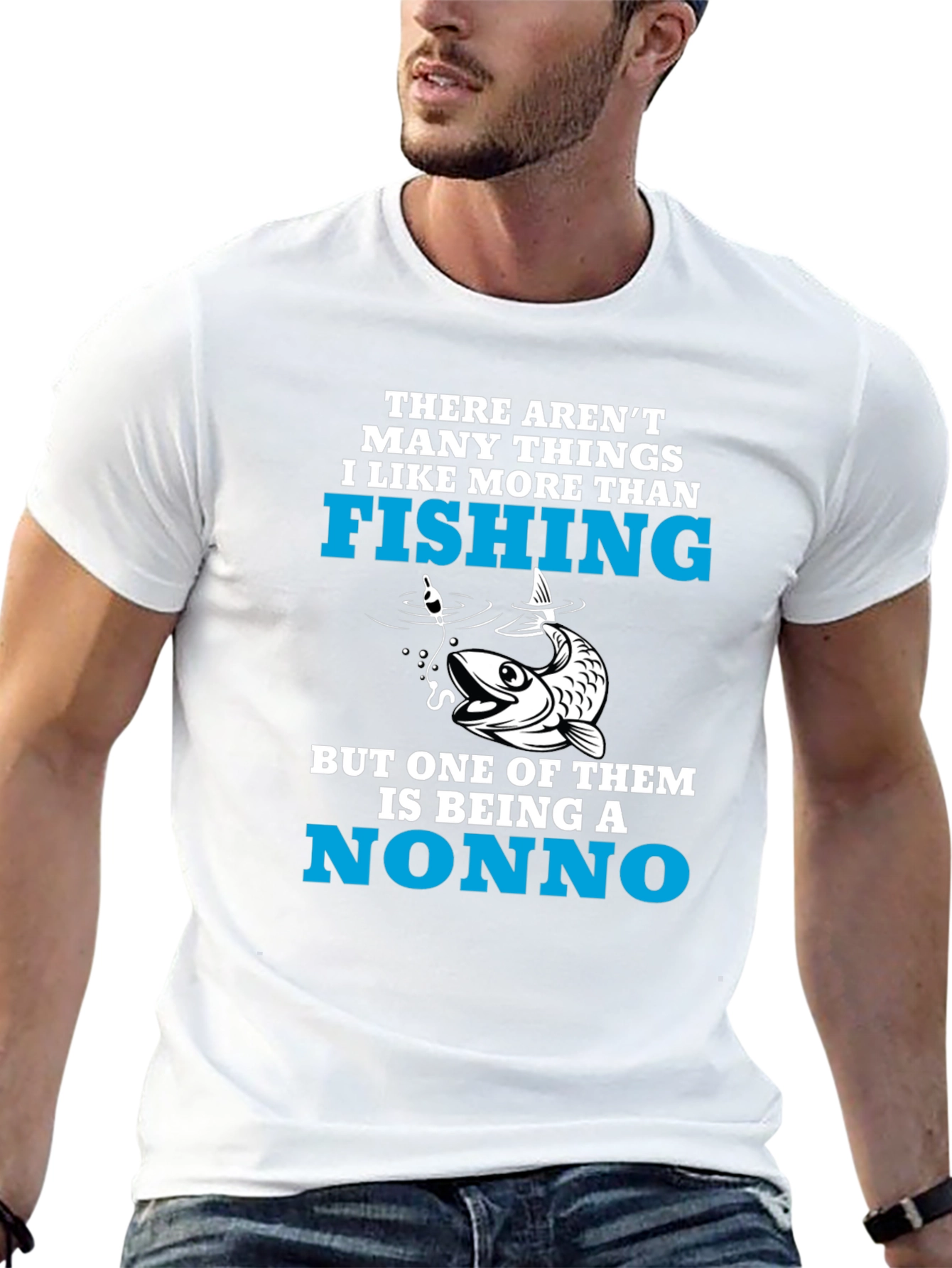 Fishing Nonno T-Shirt - Fisherman Grandpa Tee