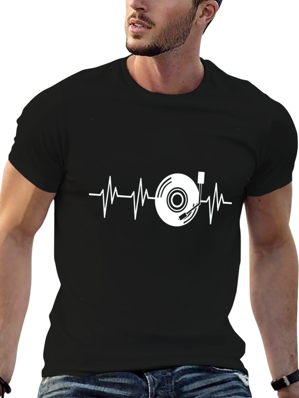 DJ Heartbeat T-Shirt - Music Lover Tee
