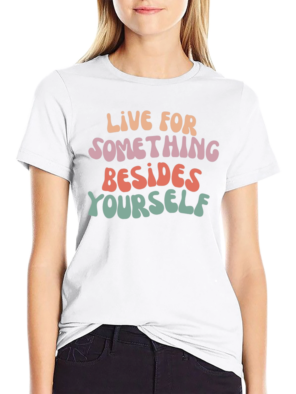 Inspirational Graphic Tee - Live For Something