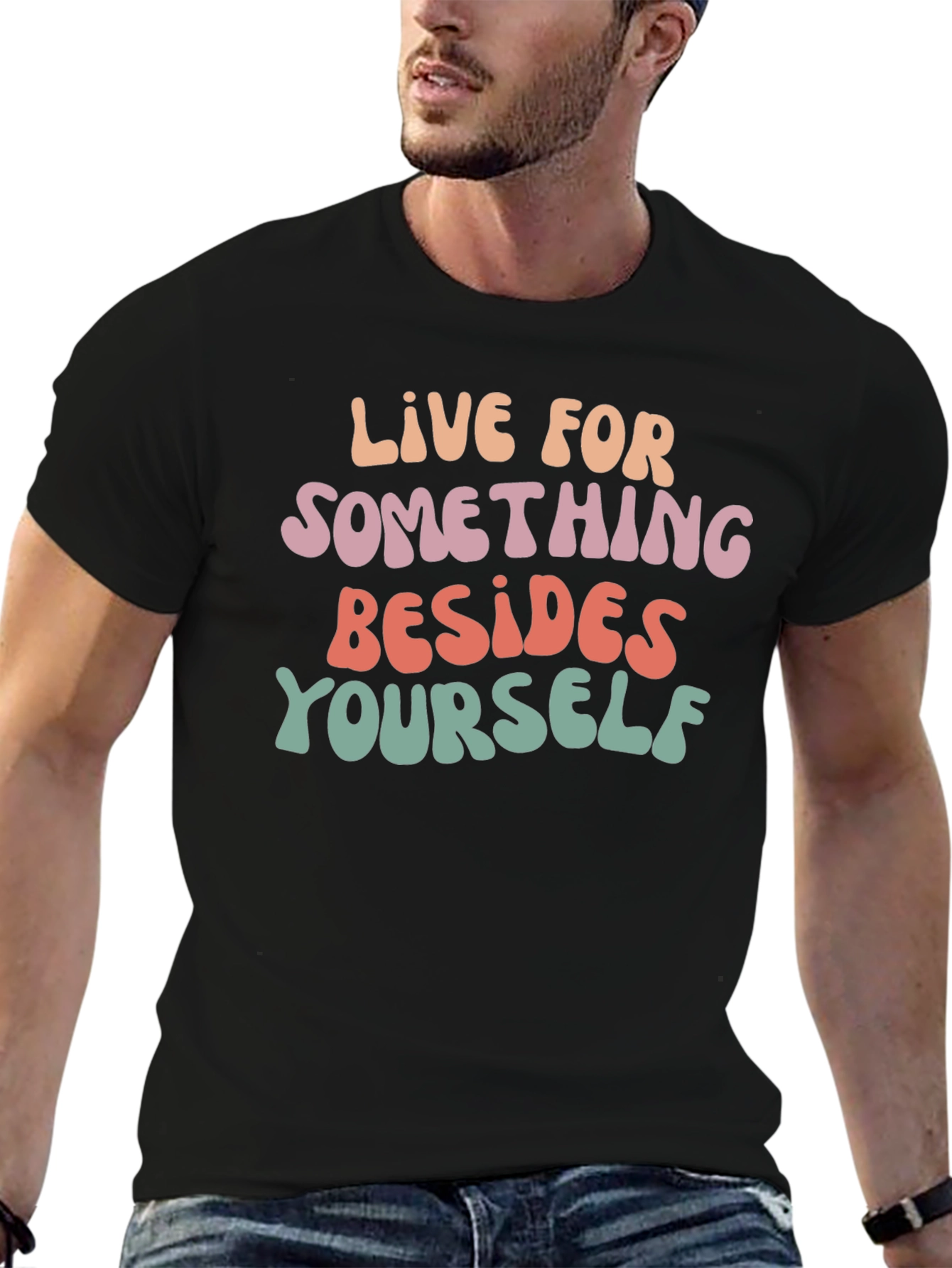 Inspirational Graphic Tee - Live For Something