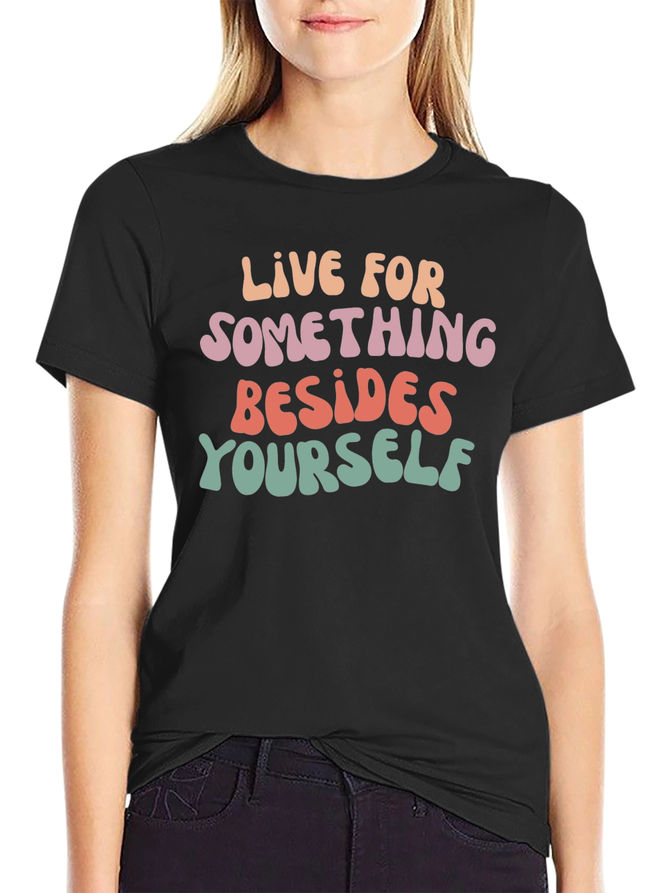 Inspirational Graphic Tee - Live For Something