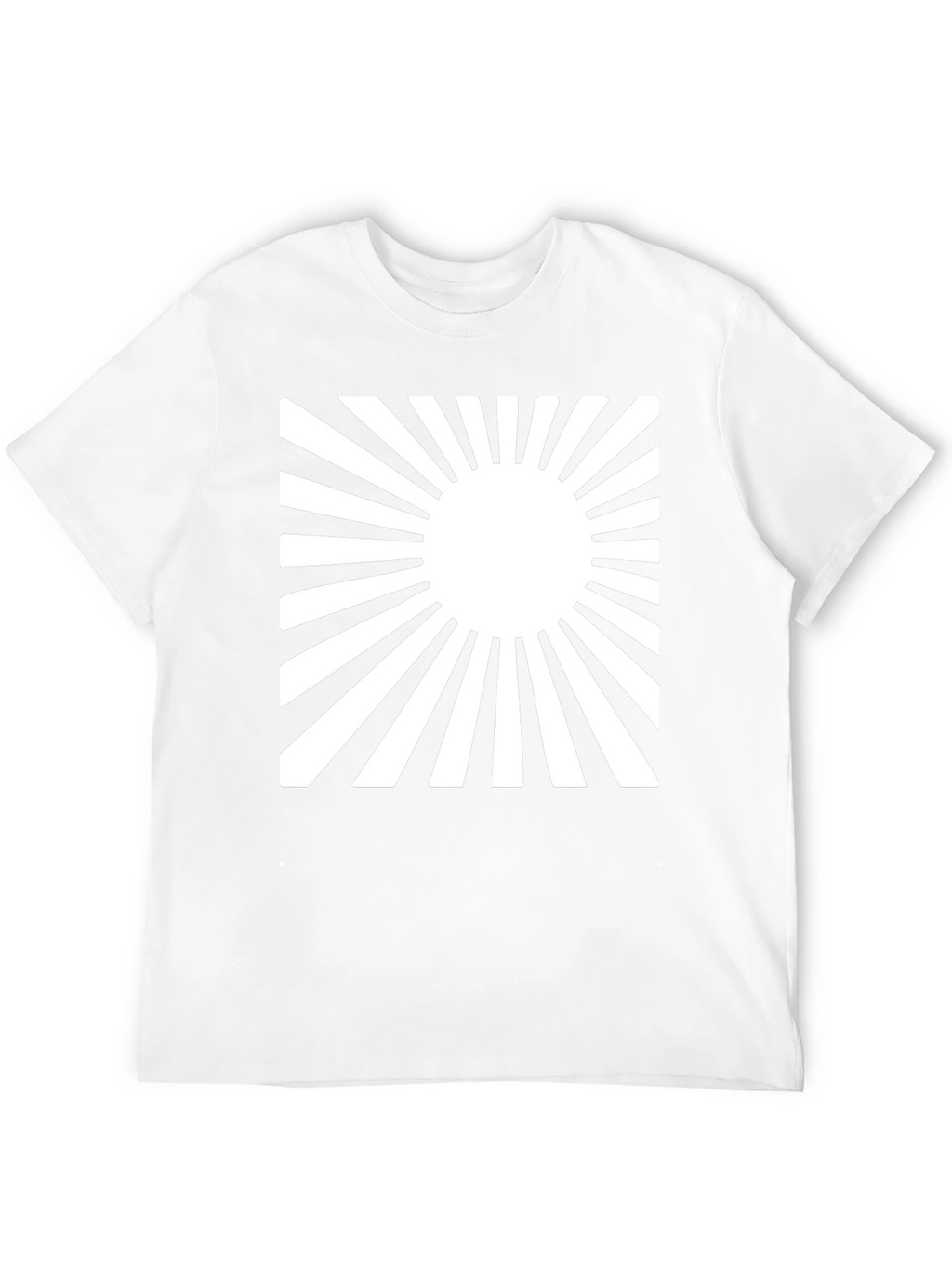 Rising Sun Graphic Tee - Black Cotton Casual Shirt