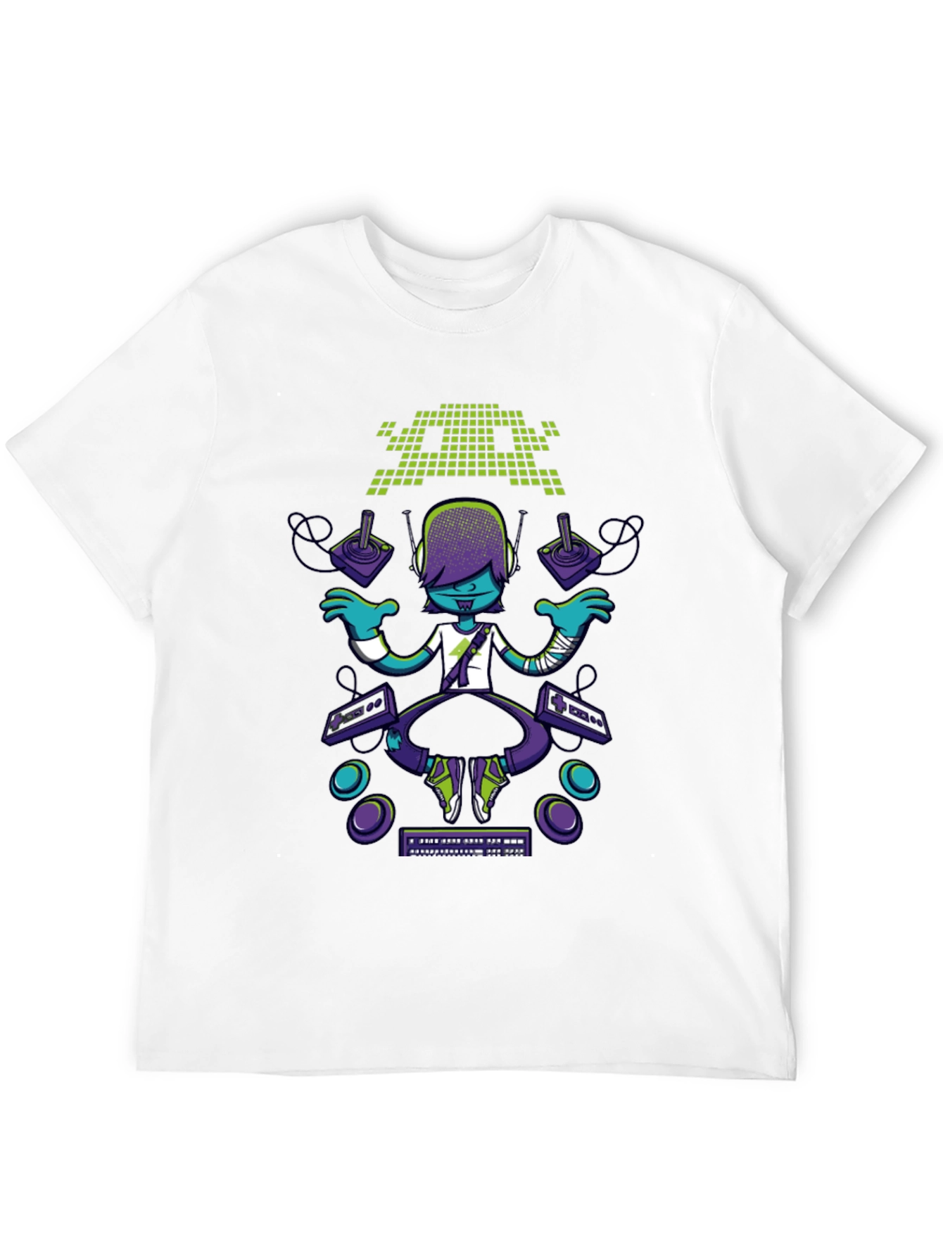 Gamer Style T-Shirt - Retro Pixel Design