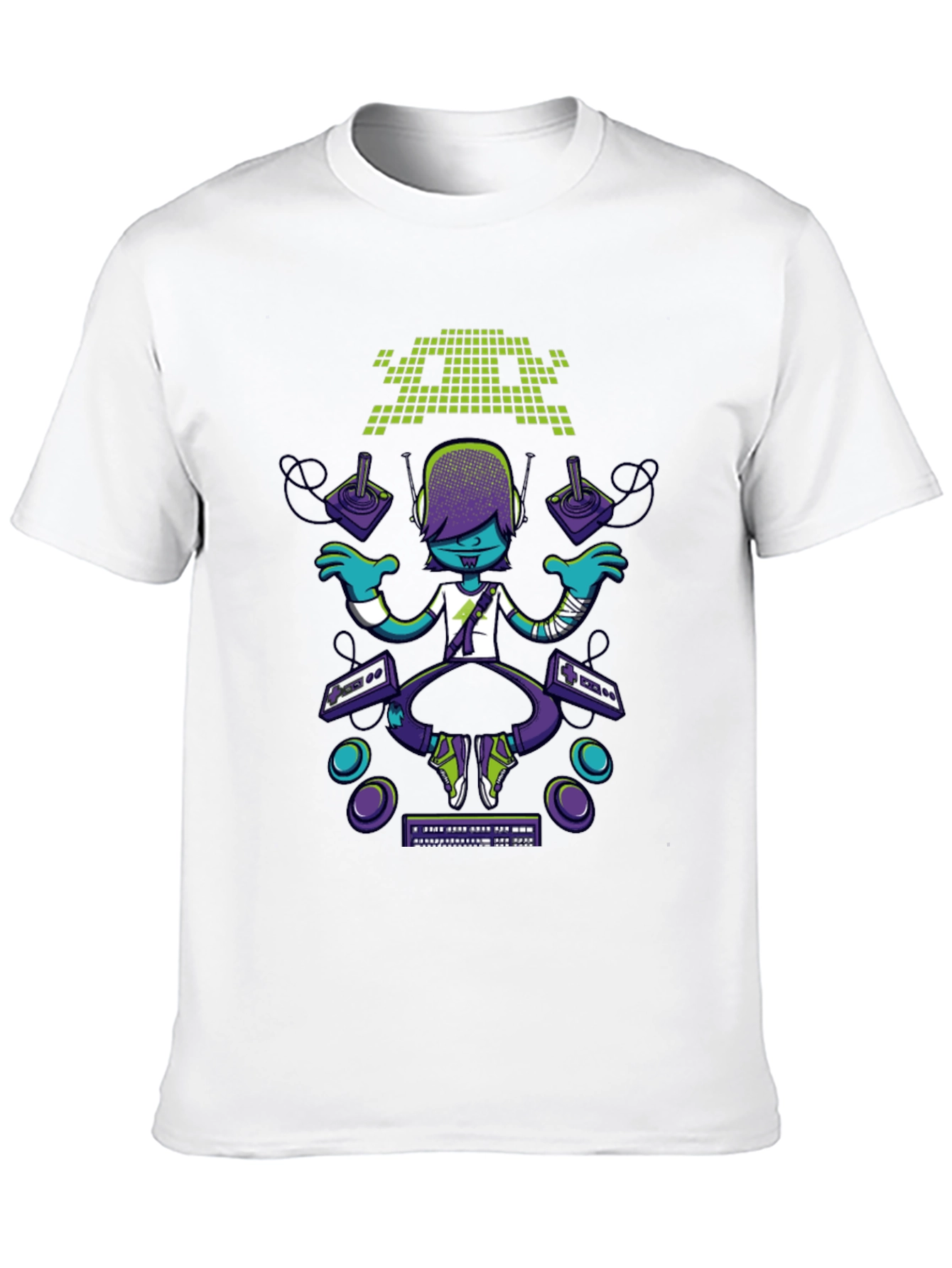 Gamer Style T-Shirt - Retro Pixel Design