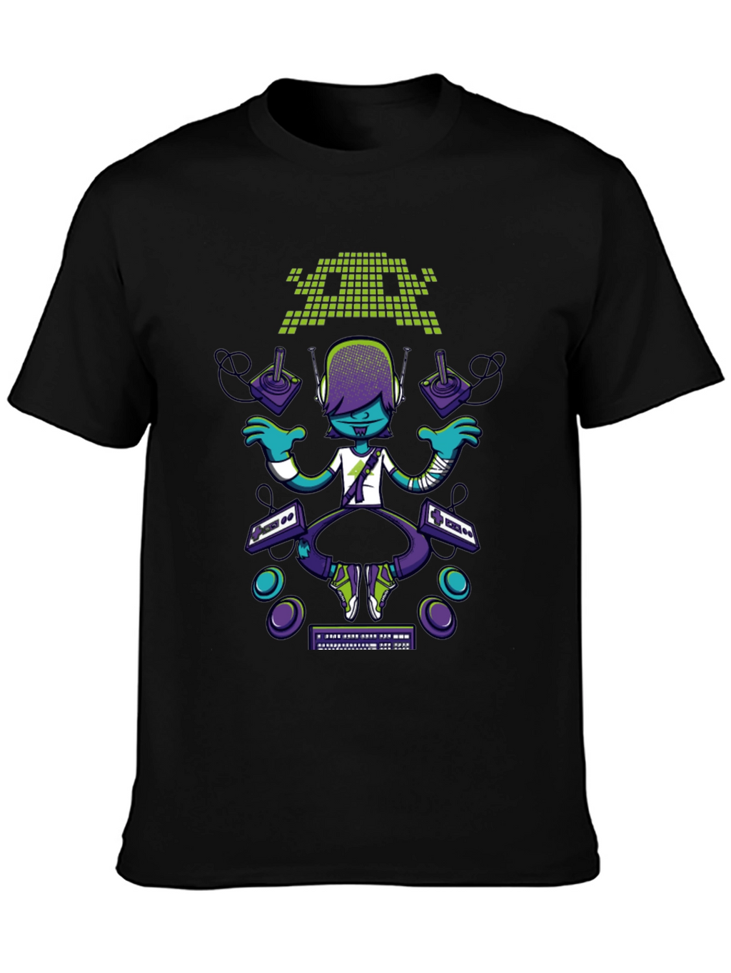 Gamer Style T-Shirt - Retro Pixel Design
