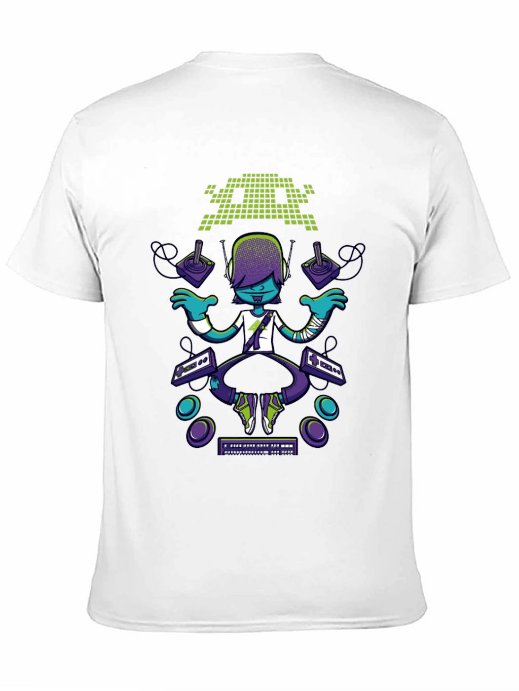 Gamer Style T-Shirt - Retro Pixel Design