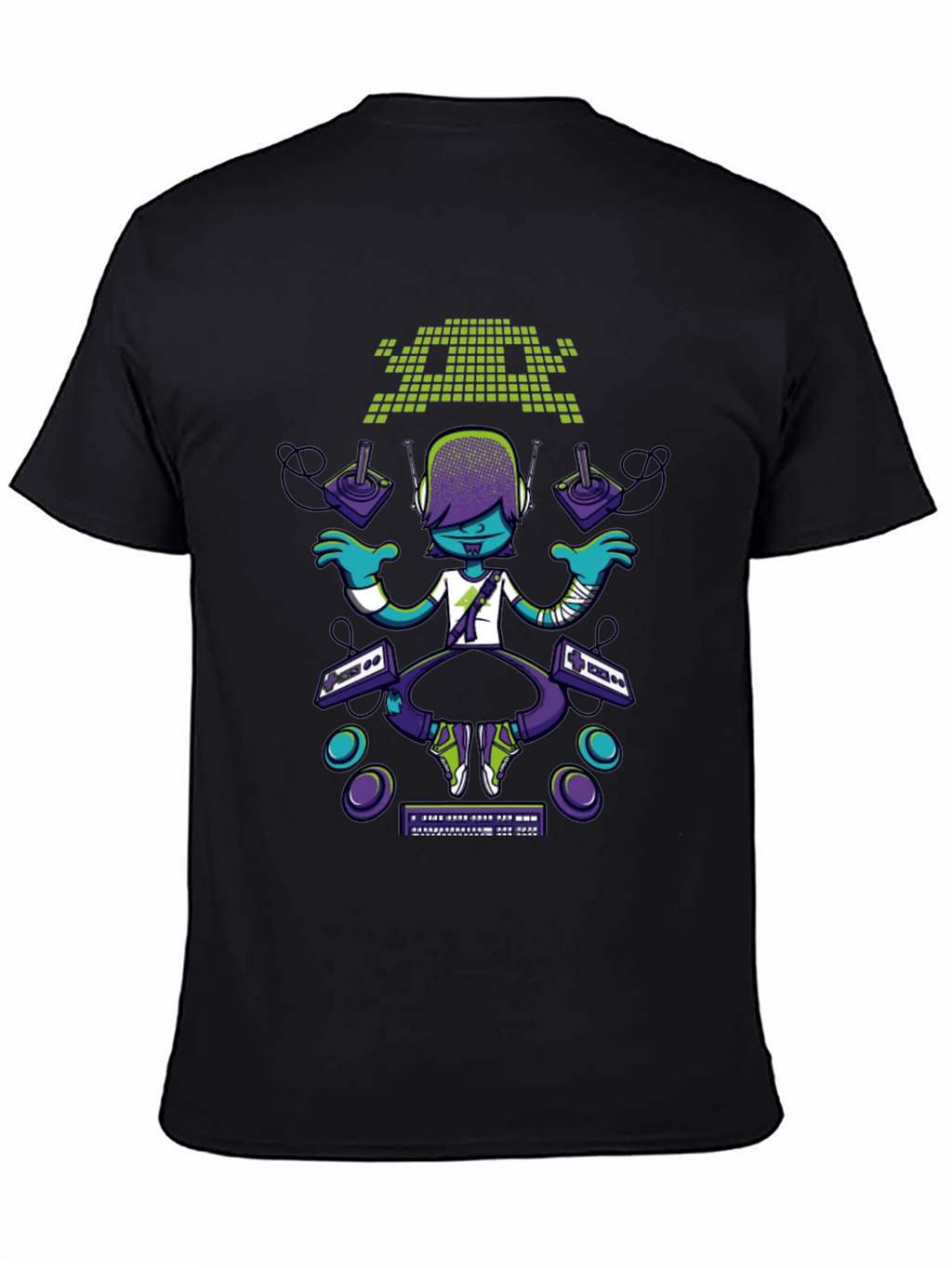 Gamer Style T-Shirt - Retro Pixel Design
