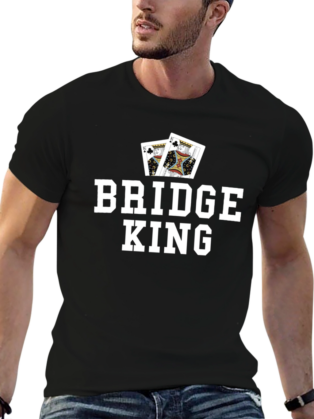 Bridge King Graphic Tee - Card Game T-Shirt