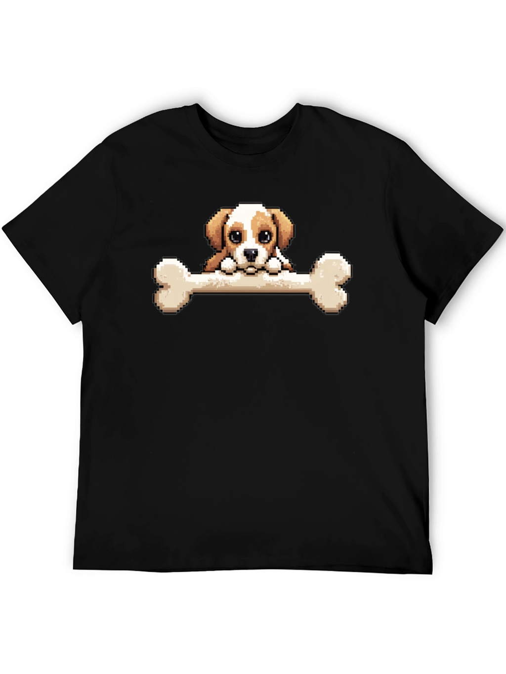 Pixel Dog Bone T-Shirt - Cute Graphic Tee