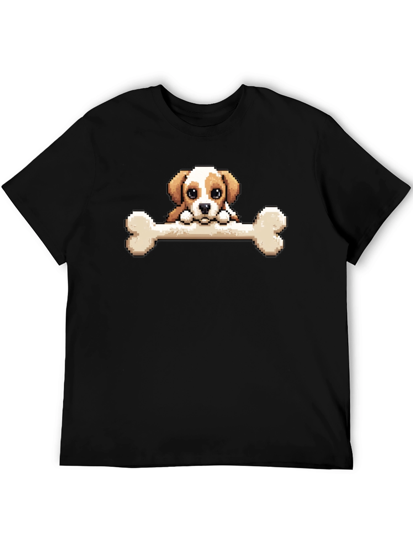 Pixel Dog Bone T-Shirt - Cute Graphic Tee