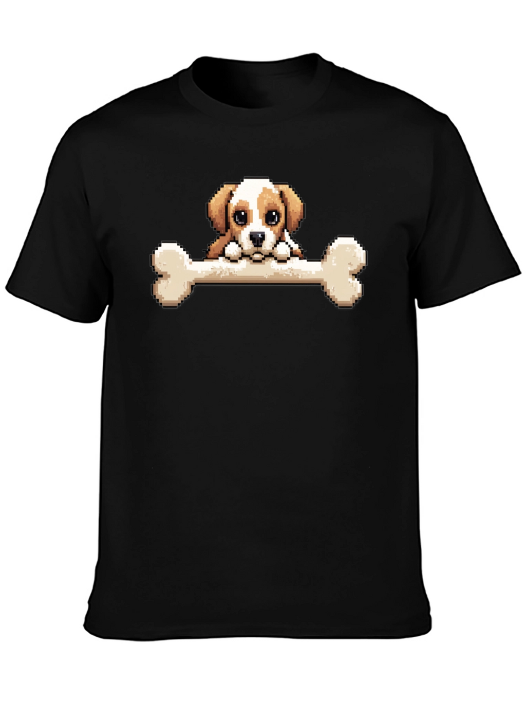 Pixel Dog Bone T-Shirt - Cute Graphic Tee