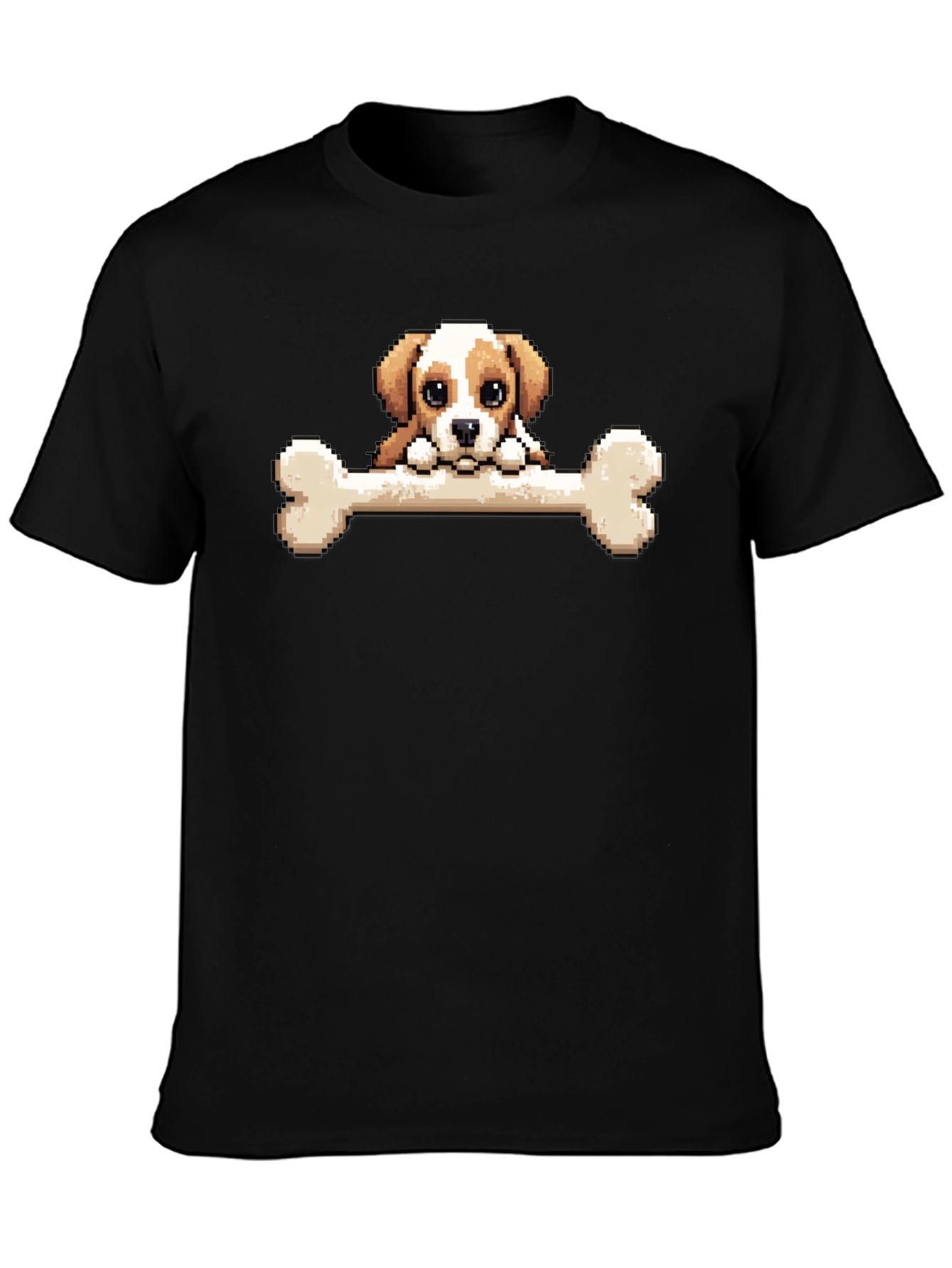 Pixel Dog Bone T-Shirt - Cute Graphic Tee