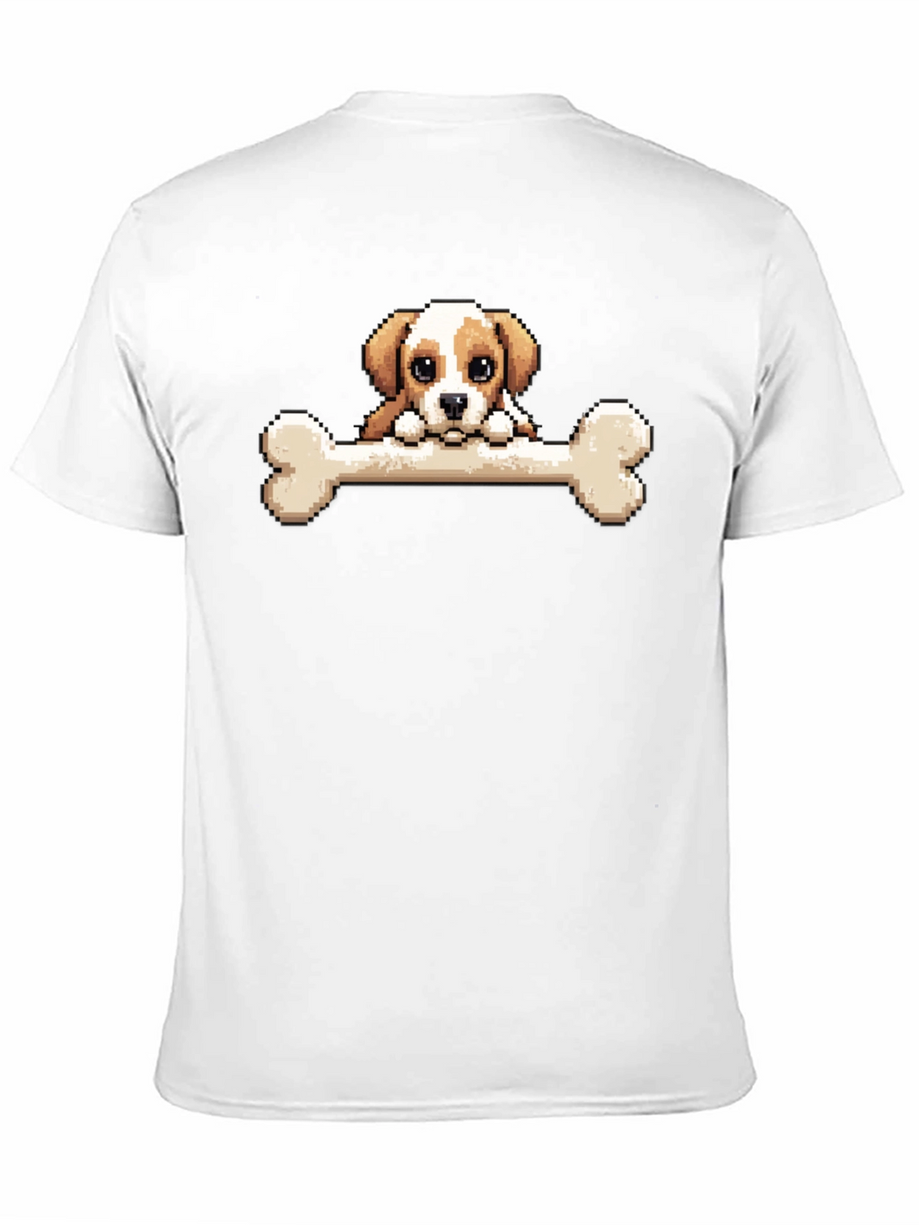 Pixel Dog Bone T-Shirt - Cute Graphic Tee