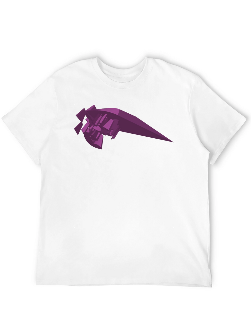 Abstract Geometric Purple Graphic Tee