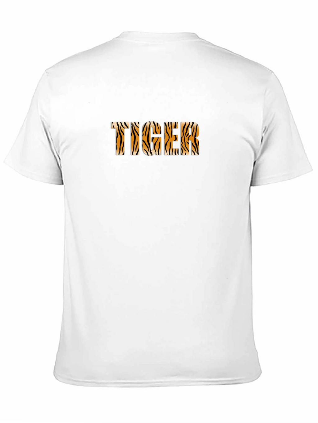 Tiger Print Graphic Tee - Black Casual Shirt