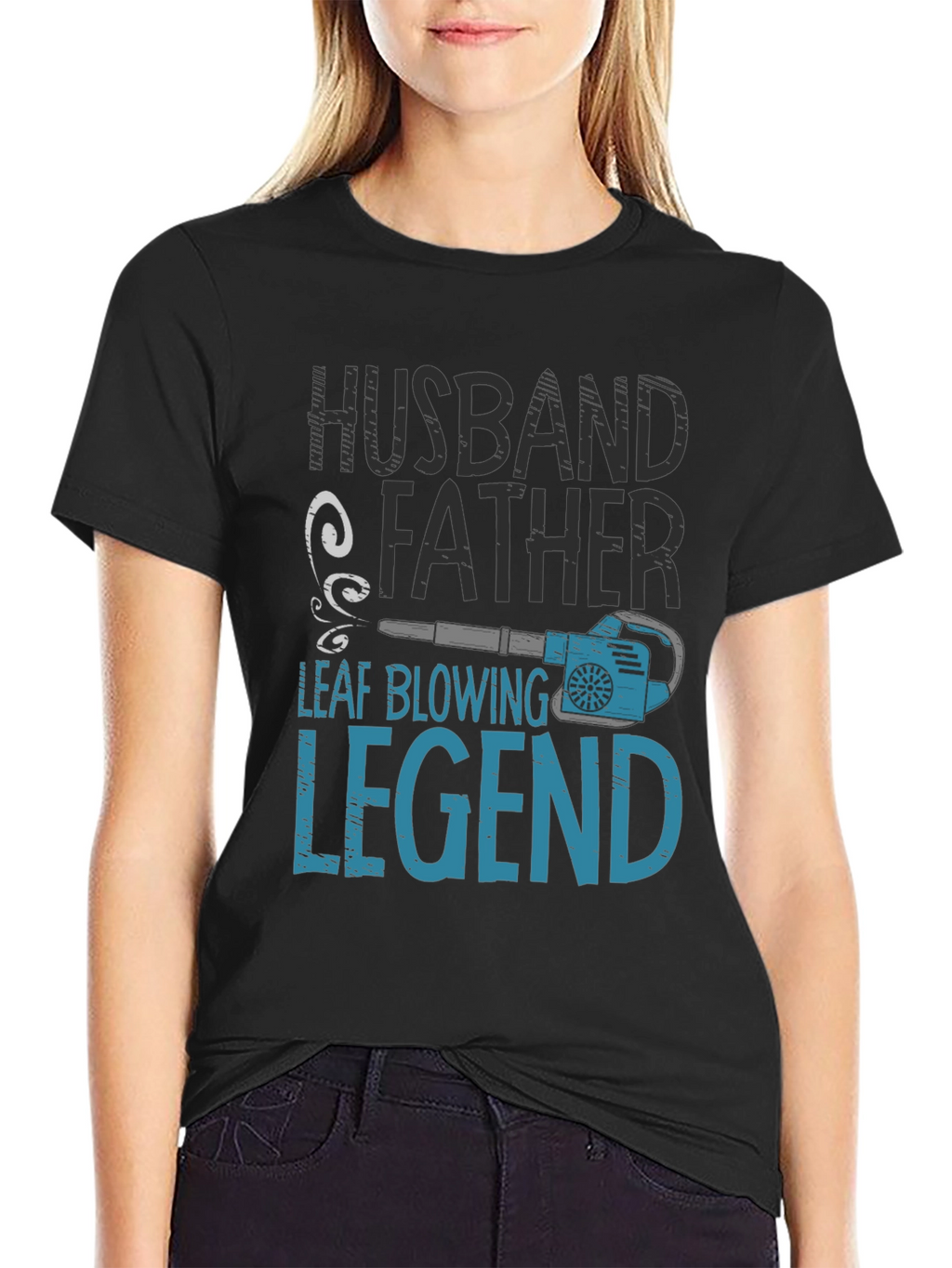 Husband Father Leaf Blowing Legend T-Shirt