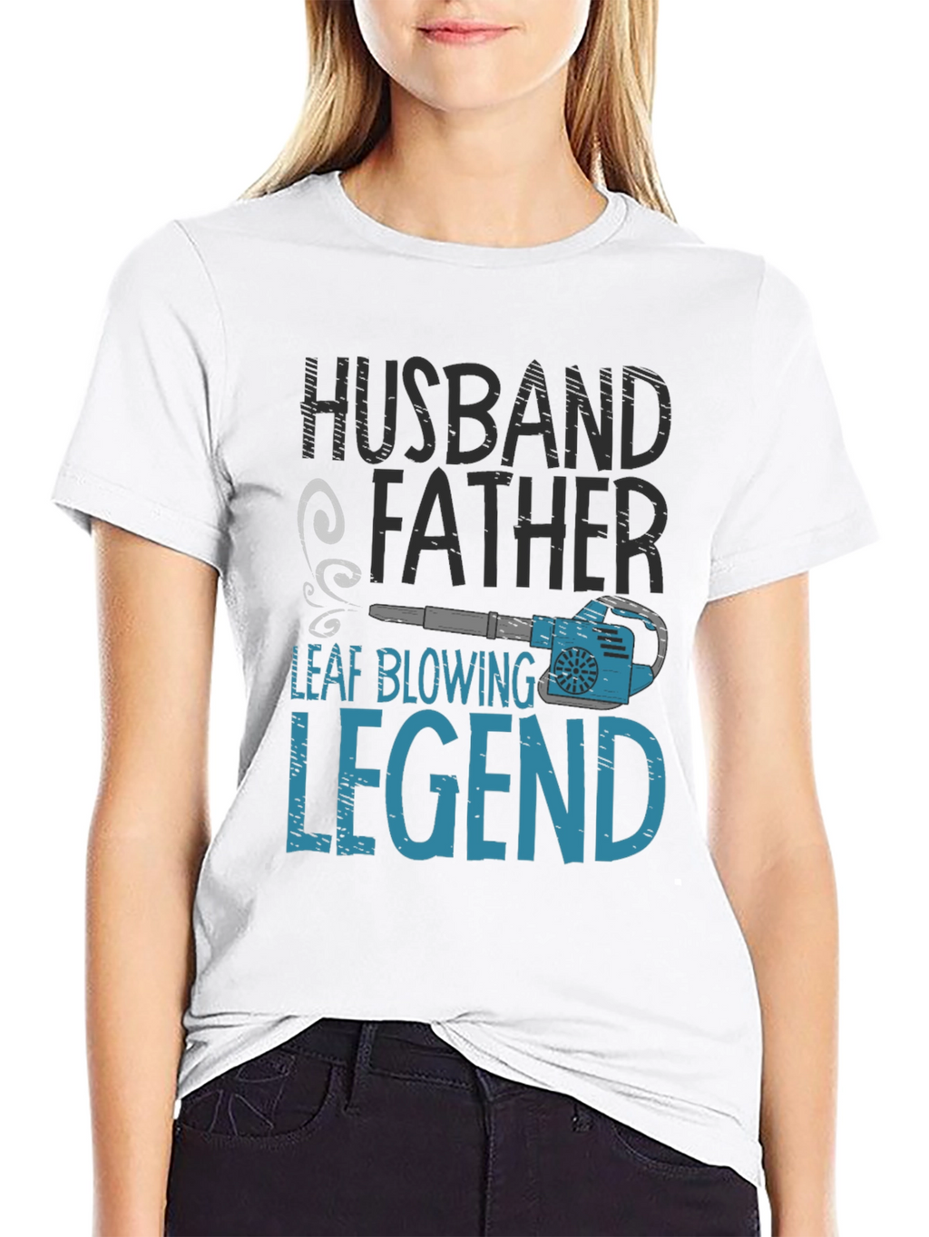 Husband Father Leaf Blowing Legend T-Shirt