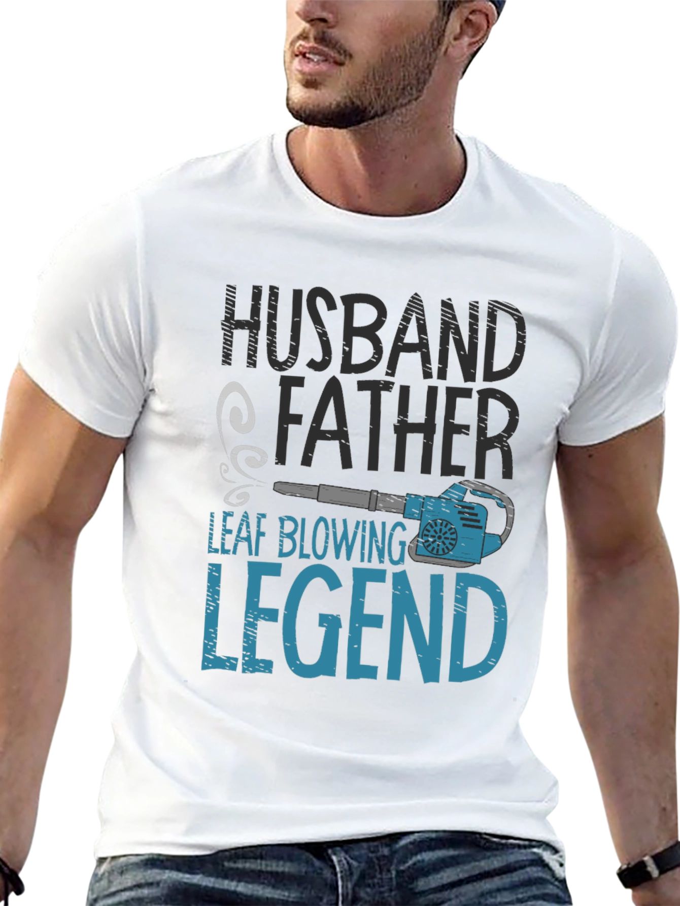 Husband Father Leaf Blowing Legend T-Shirt