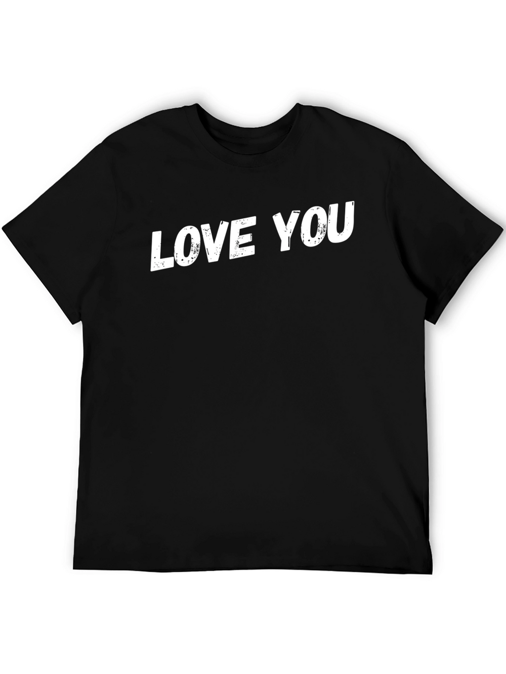 Love You Black T-Shirt - Trendy Casual Wear