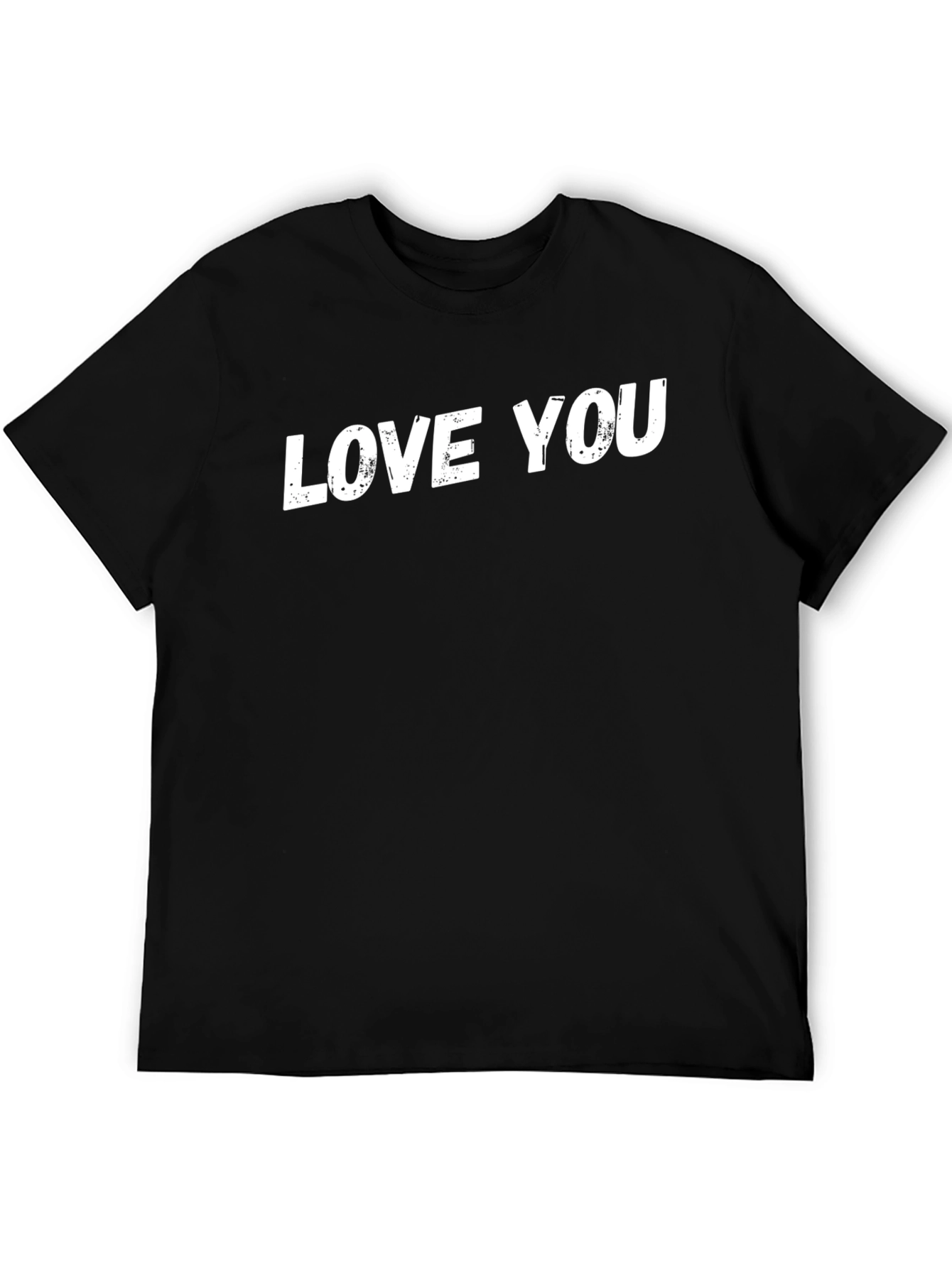 Love You Black T-Shirt - Trendy Casual Wear