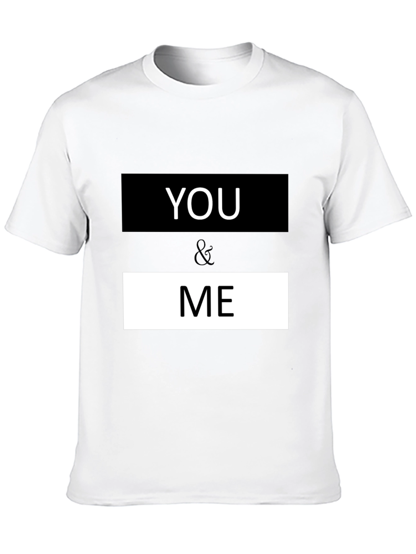 You & Me Graphic Print Crew Neck T-Shirt