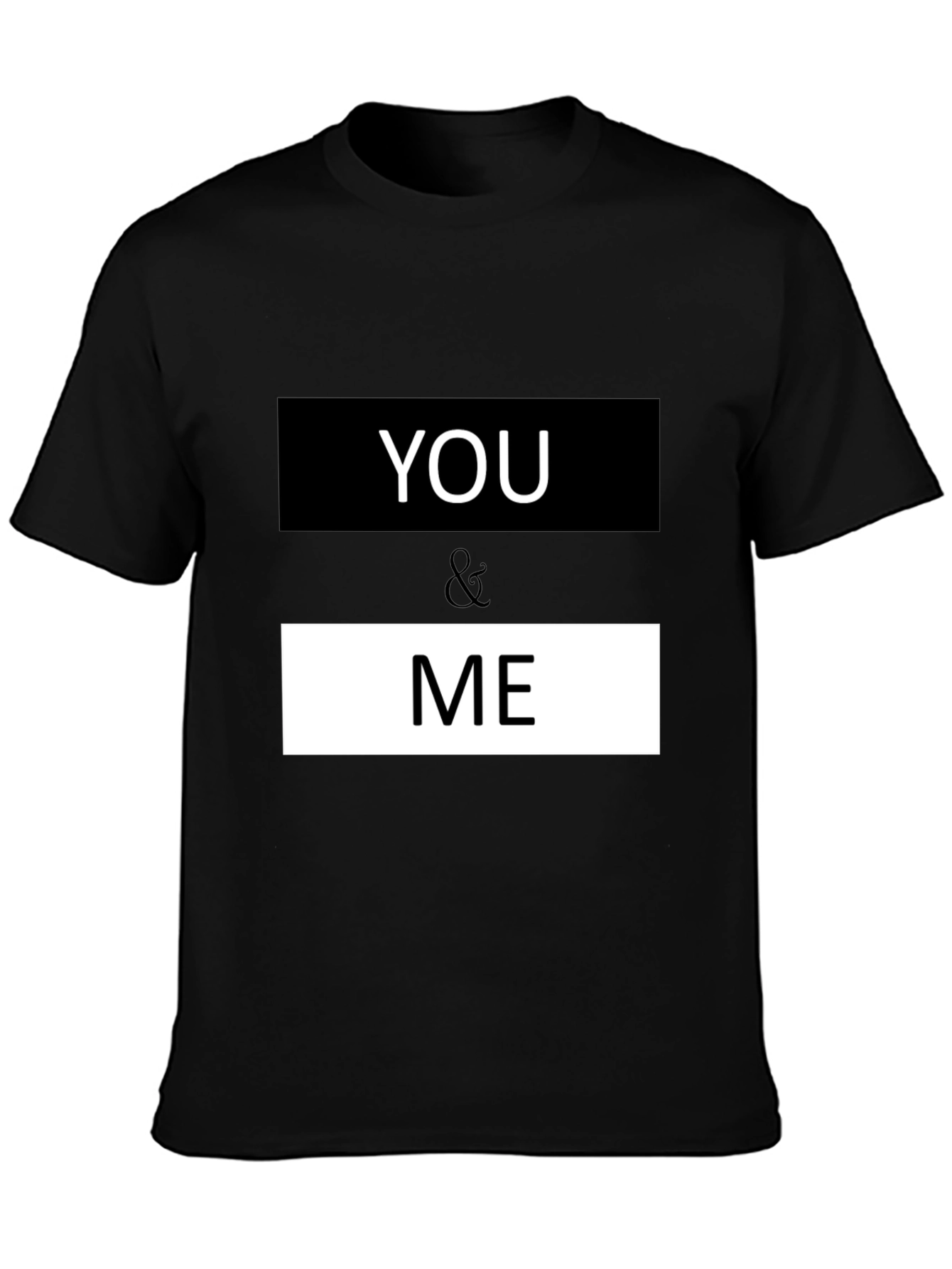 You & Me Graphic Print Crew Neck T-Shirt